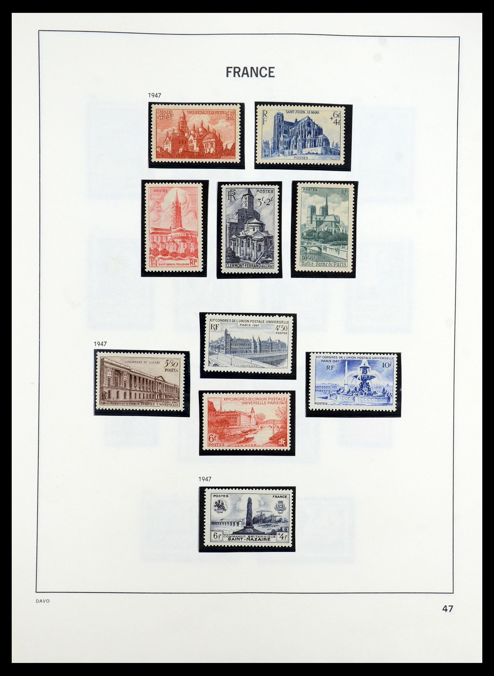 35184 047 - Stamp Collection 35184 France 1849-1993.