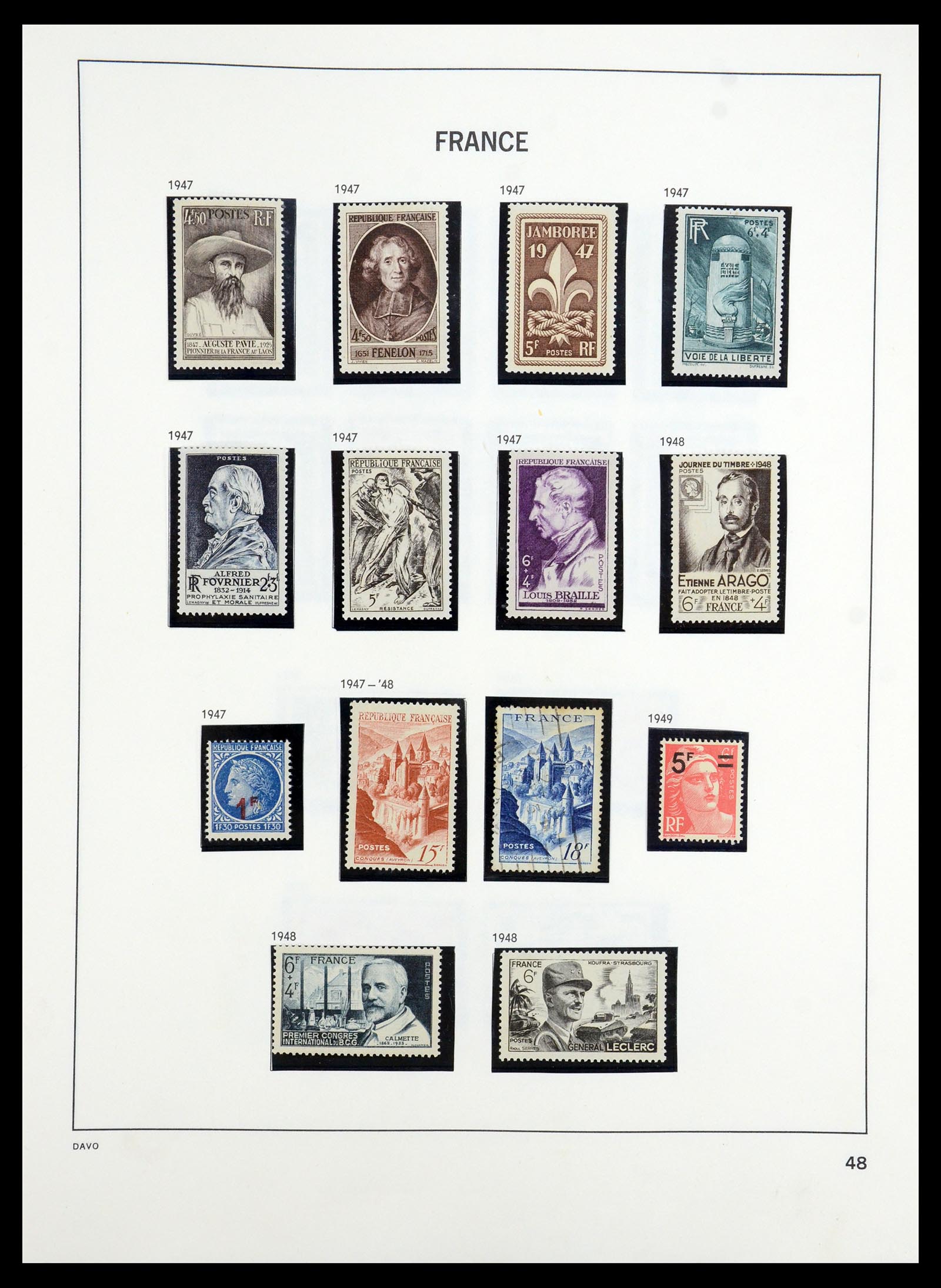 35184 048 - Postzegelverzameling 35184 Frankrijk 1849-1993.