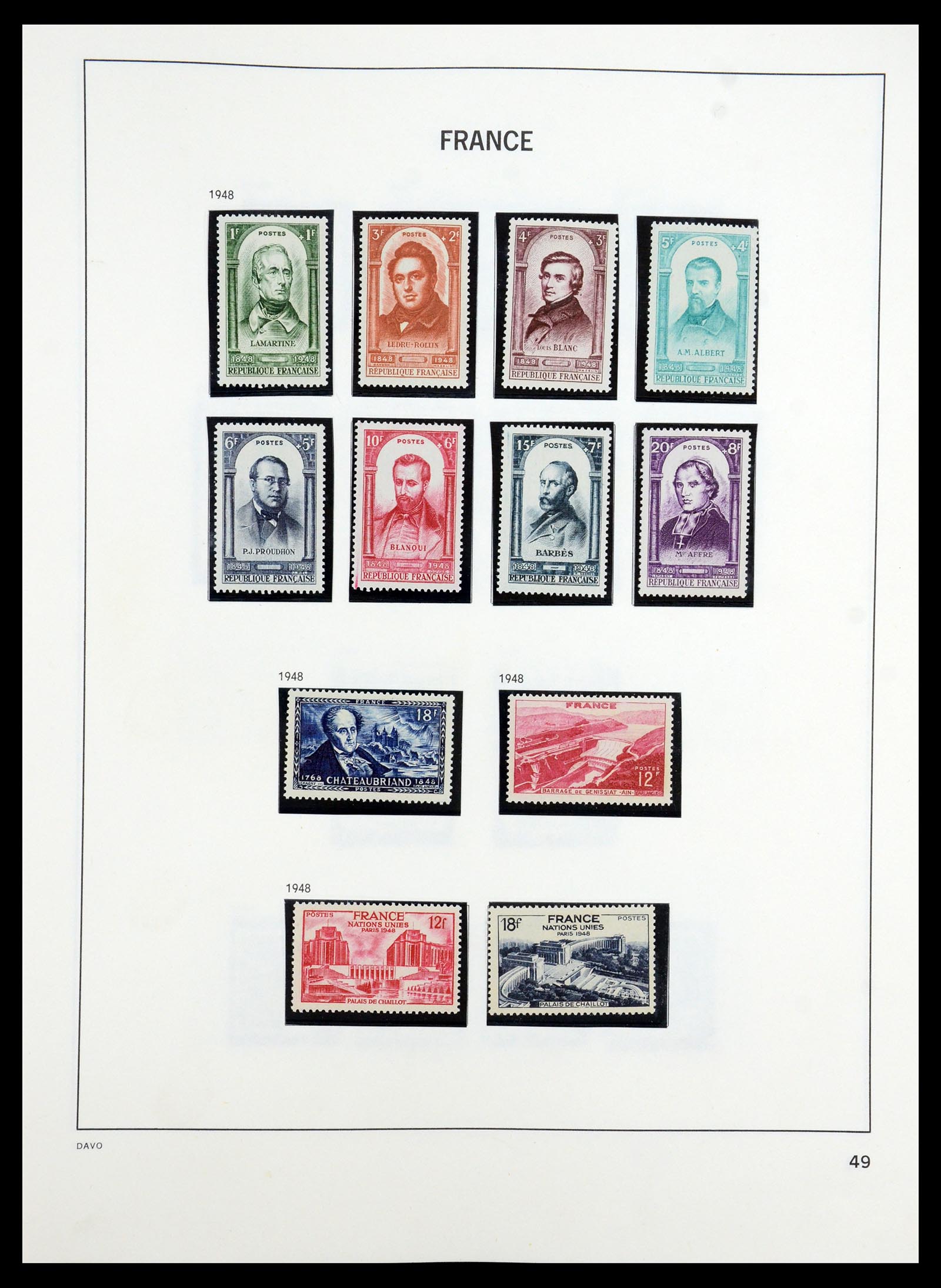 35184 049 - Postzegelverzameling 35184 Frankrijk 1849-1993.