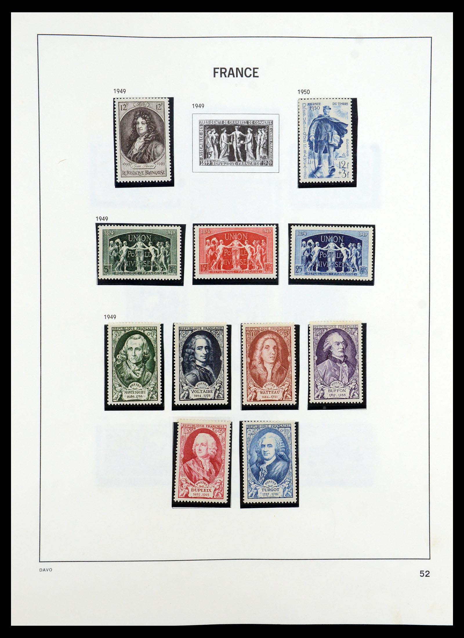 35184 052 - Stamp Collection 35184 France 1849-1993.