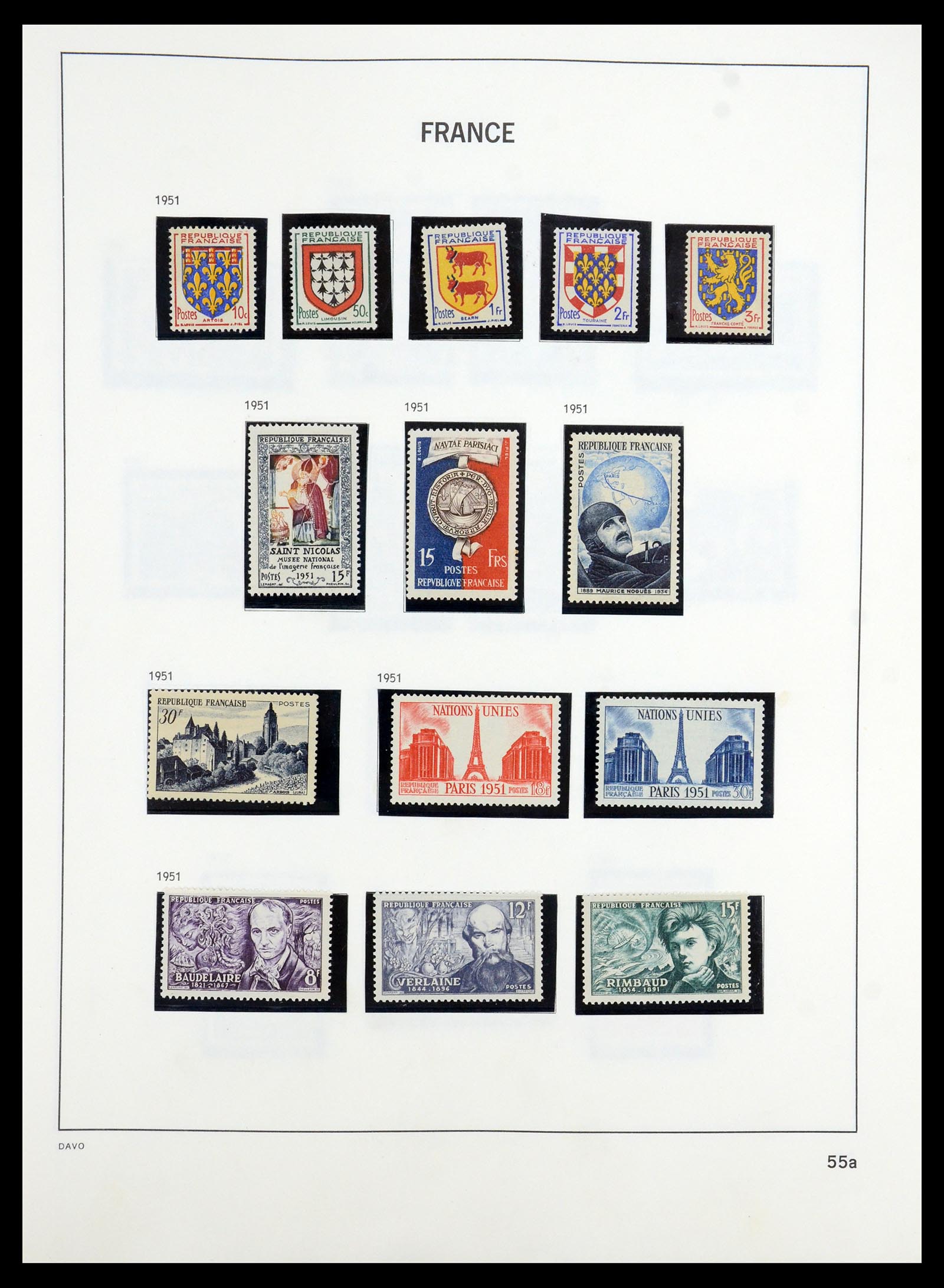 35184 056 - Stamp Collection 35184 France 1849-1993.