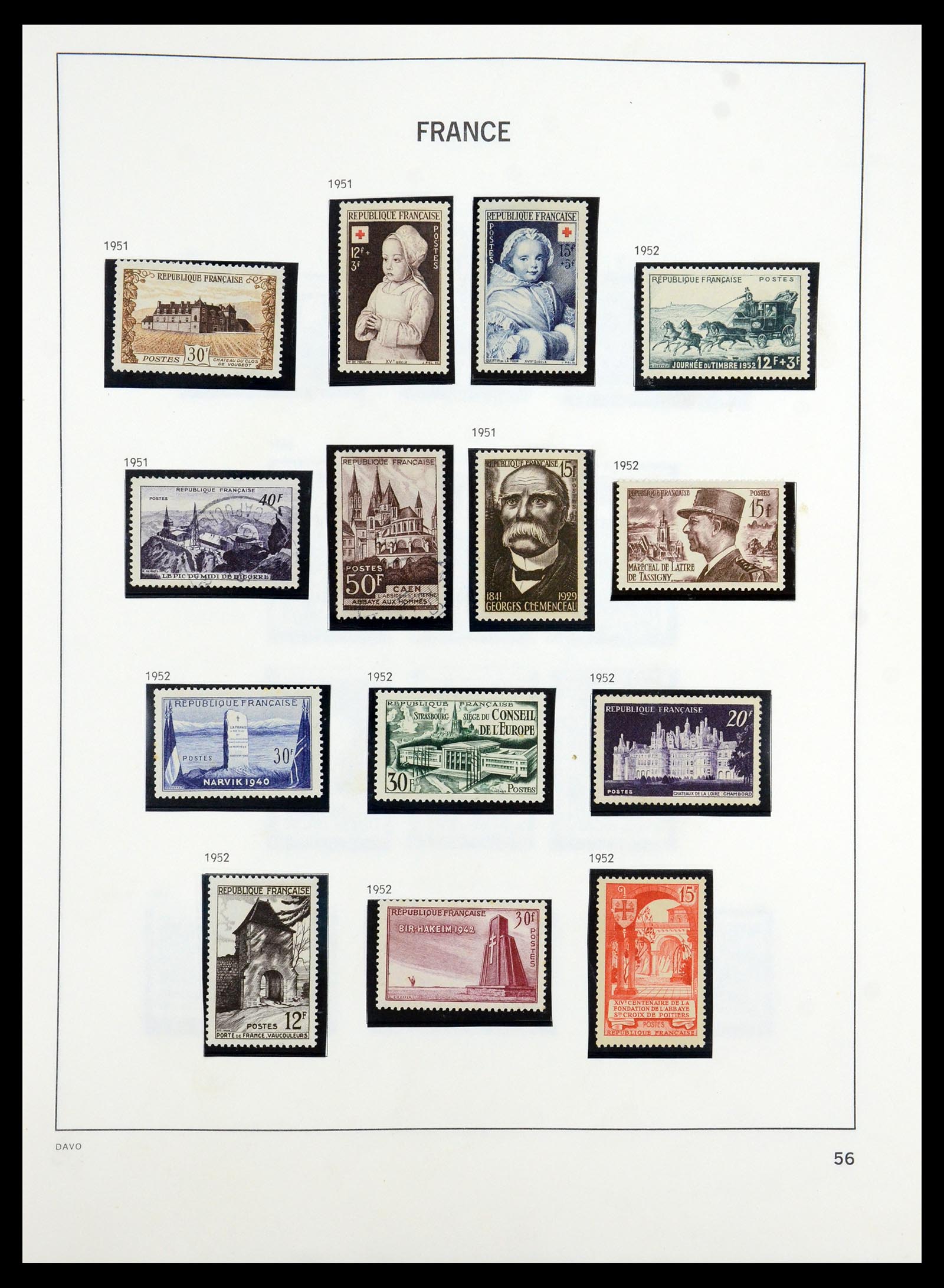 35184 057 - Postzegelverzameling 35184 Frankrijk 1849-1993.