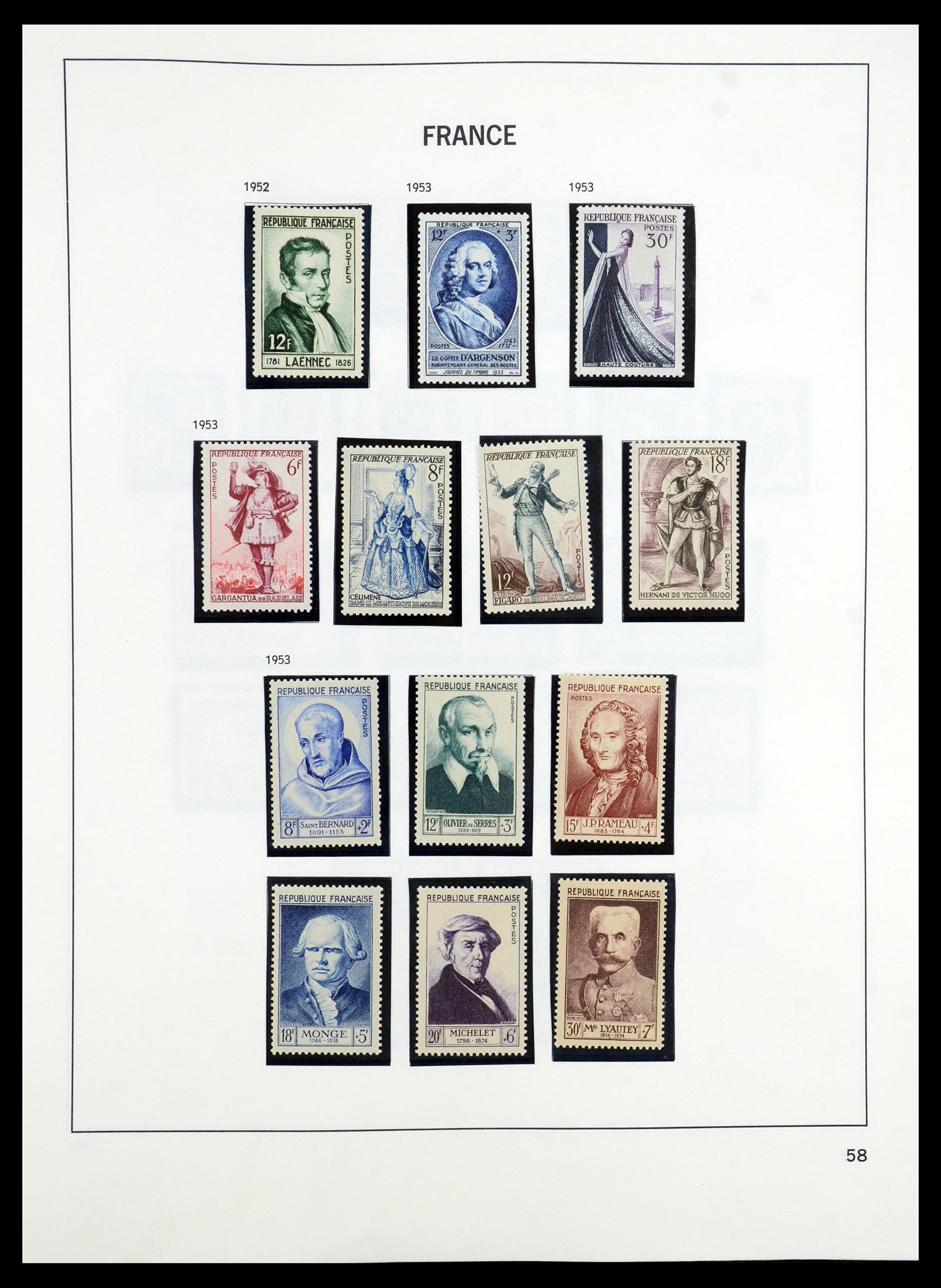 35184 059 - Postzegelverzameling 35184 Frankrijk 1849-1993.