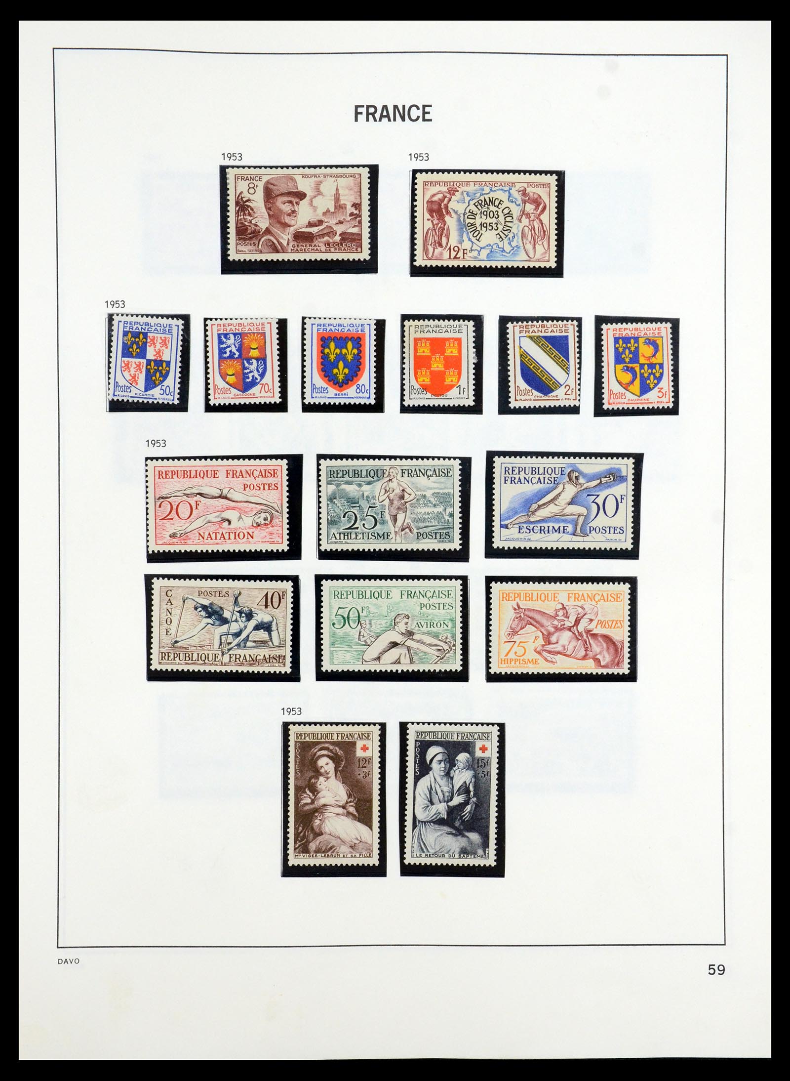 35184 060 - Stamp Collection 35184 France 1849-1993.