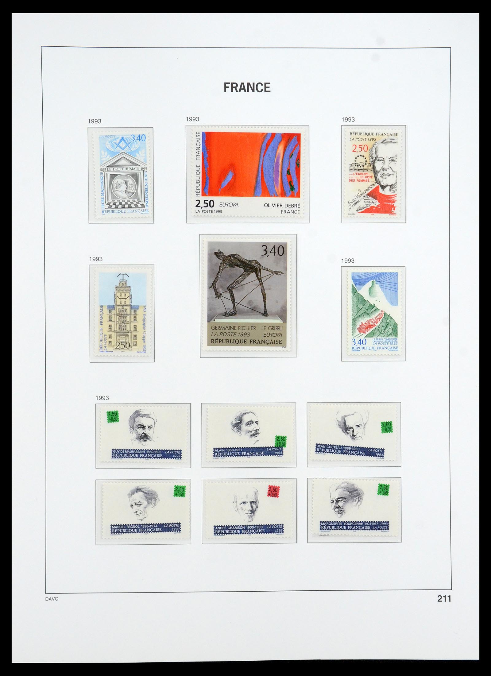 35184 221 - Postzegelverzameling 35184 Frankrijk 1849-1993.
