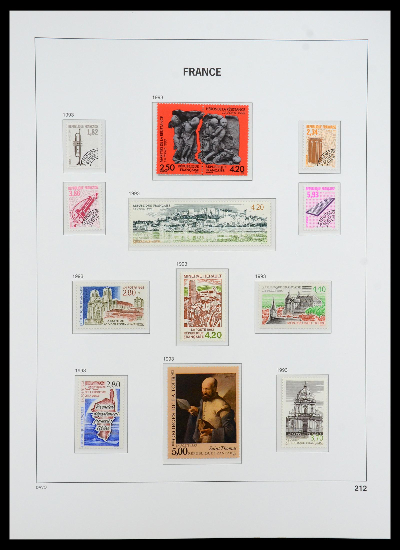 35184 222 - Stamp Collection 35184 France 1849-1993.