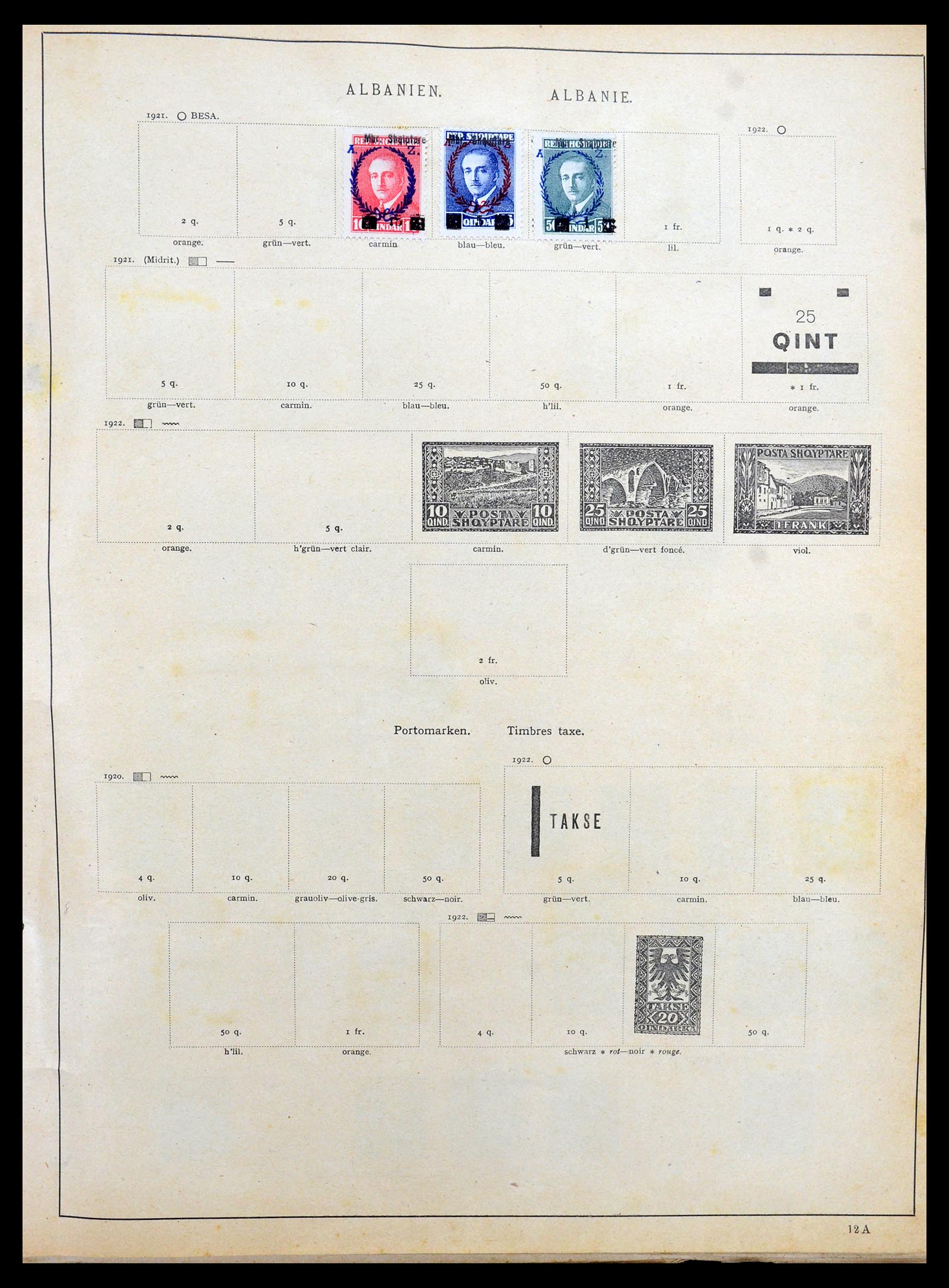 35185 001 - Postzegelverzameling 35185 Wereld 1860-1960.