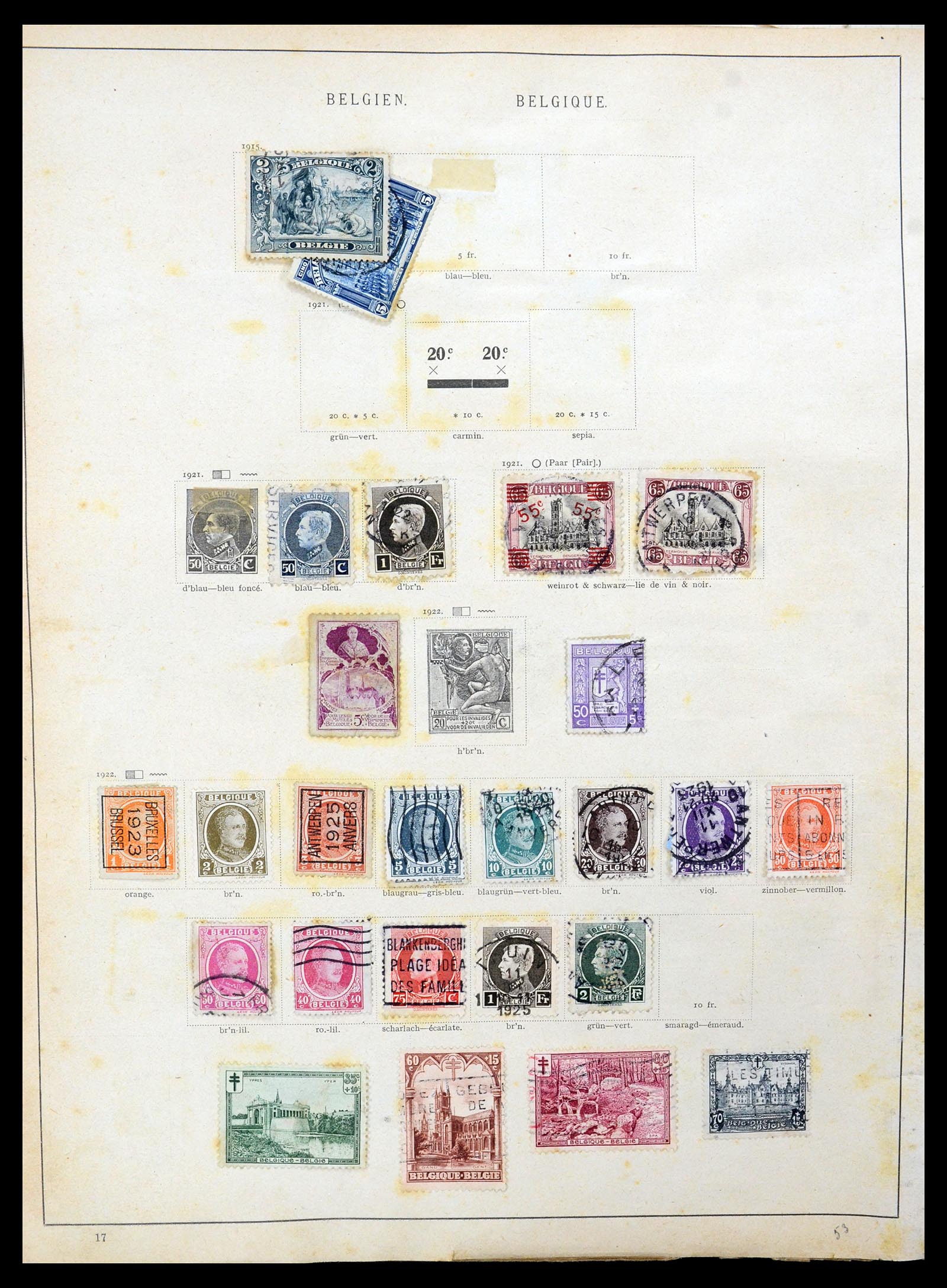 35185 006 - Postzegelverzameling 35185 Wereld 1860-1960.
