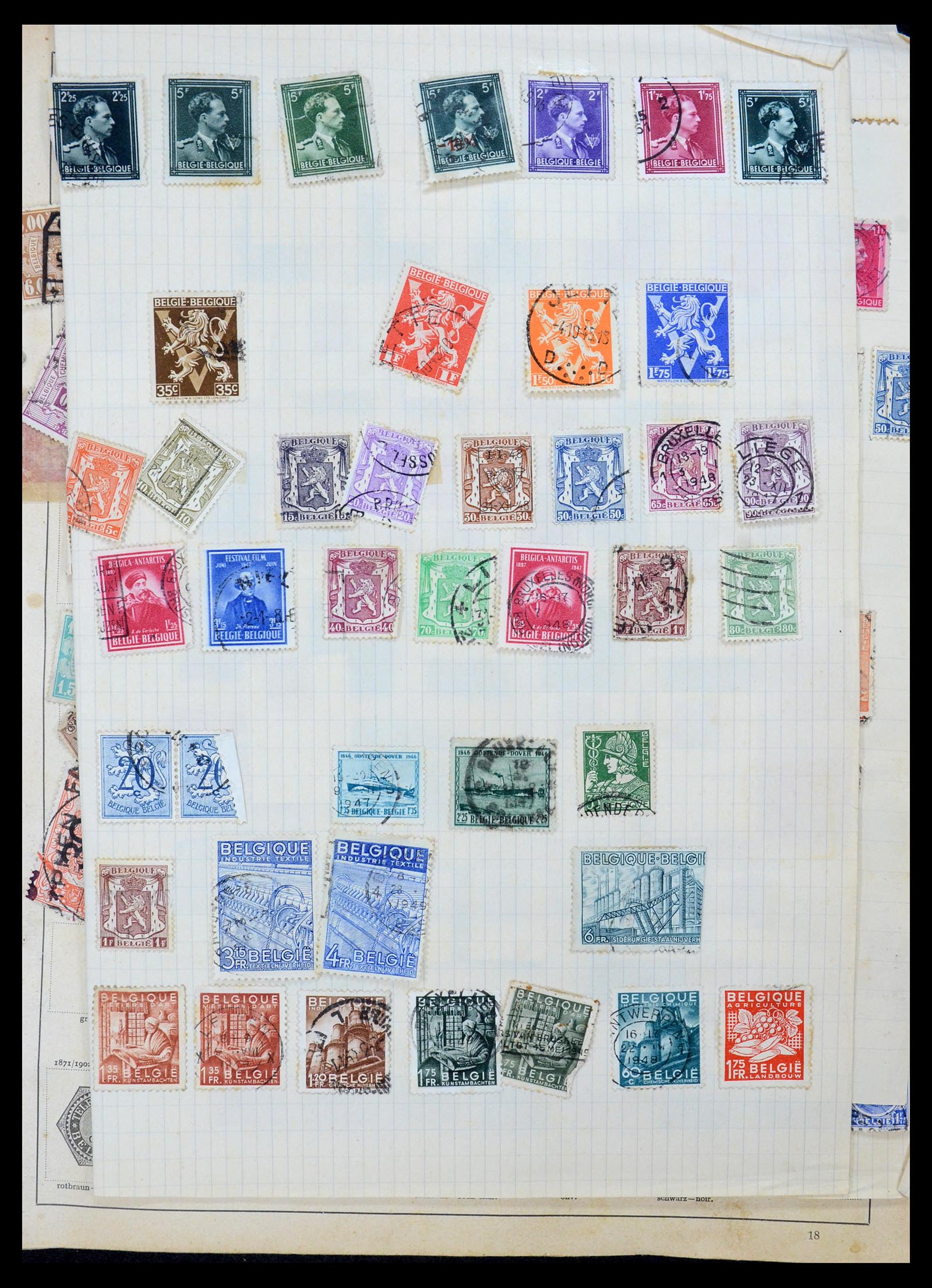 35185 009 - Postzegelverzameling 35185 Wereld 1860-1960.