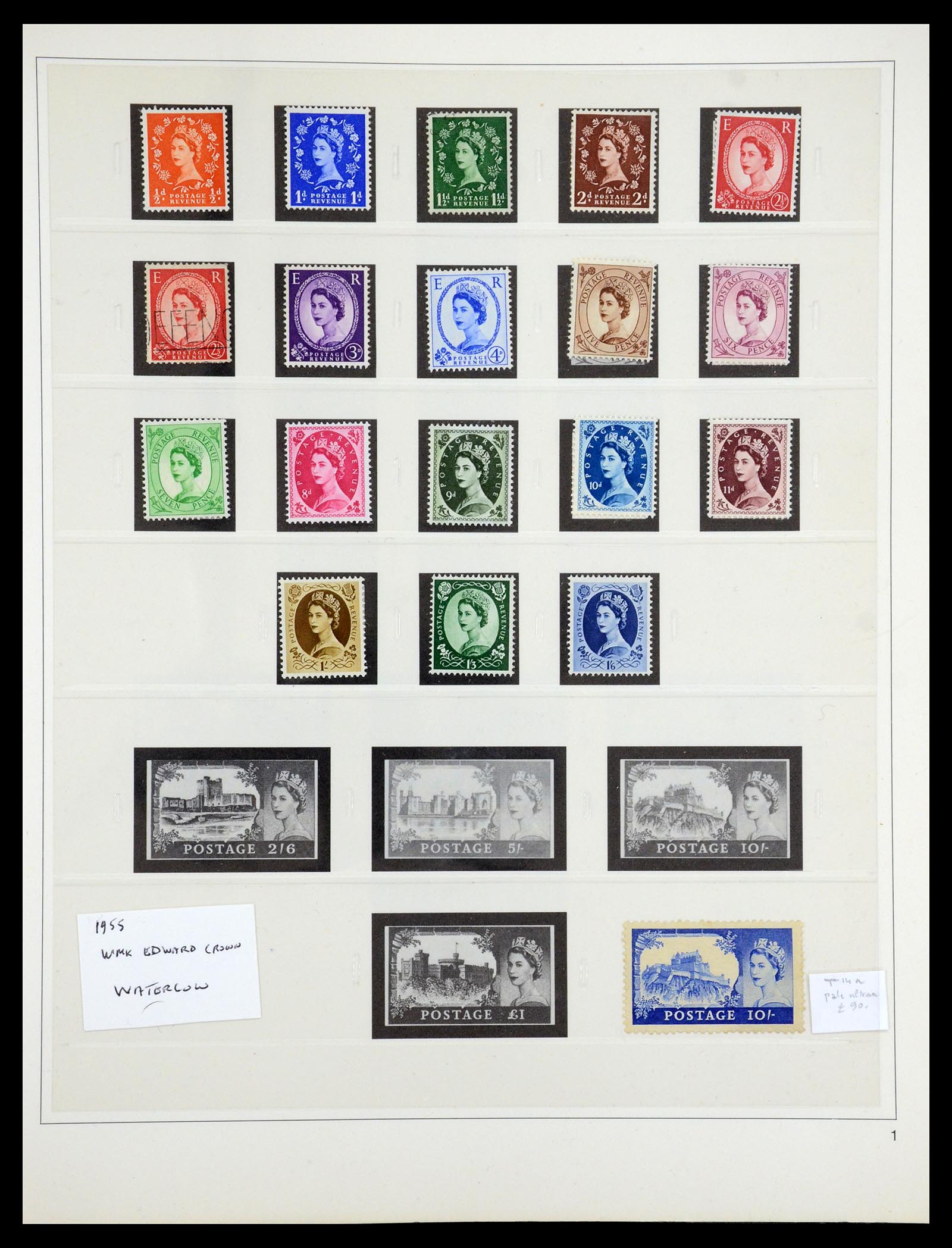 35186 001 - Postzegelverzameling 35186 Engeland 1952-1972.