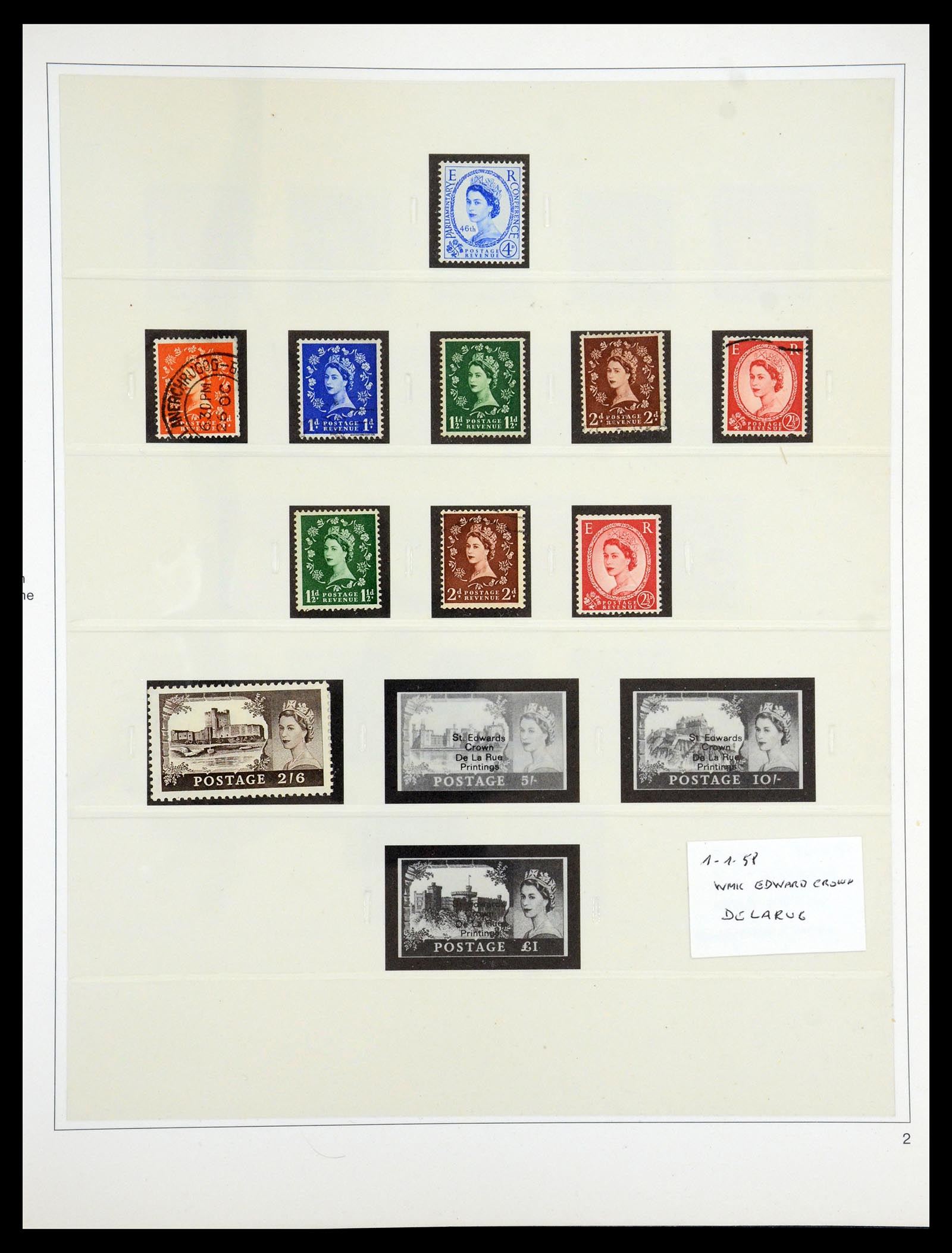 35186 002 - Postzegelverzameling 35186 Engeland 1952-1972.