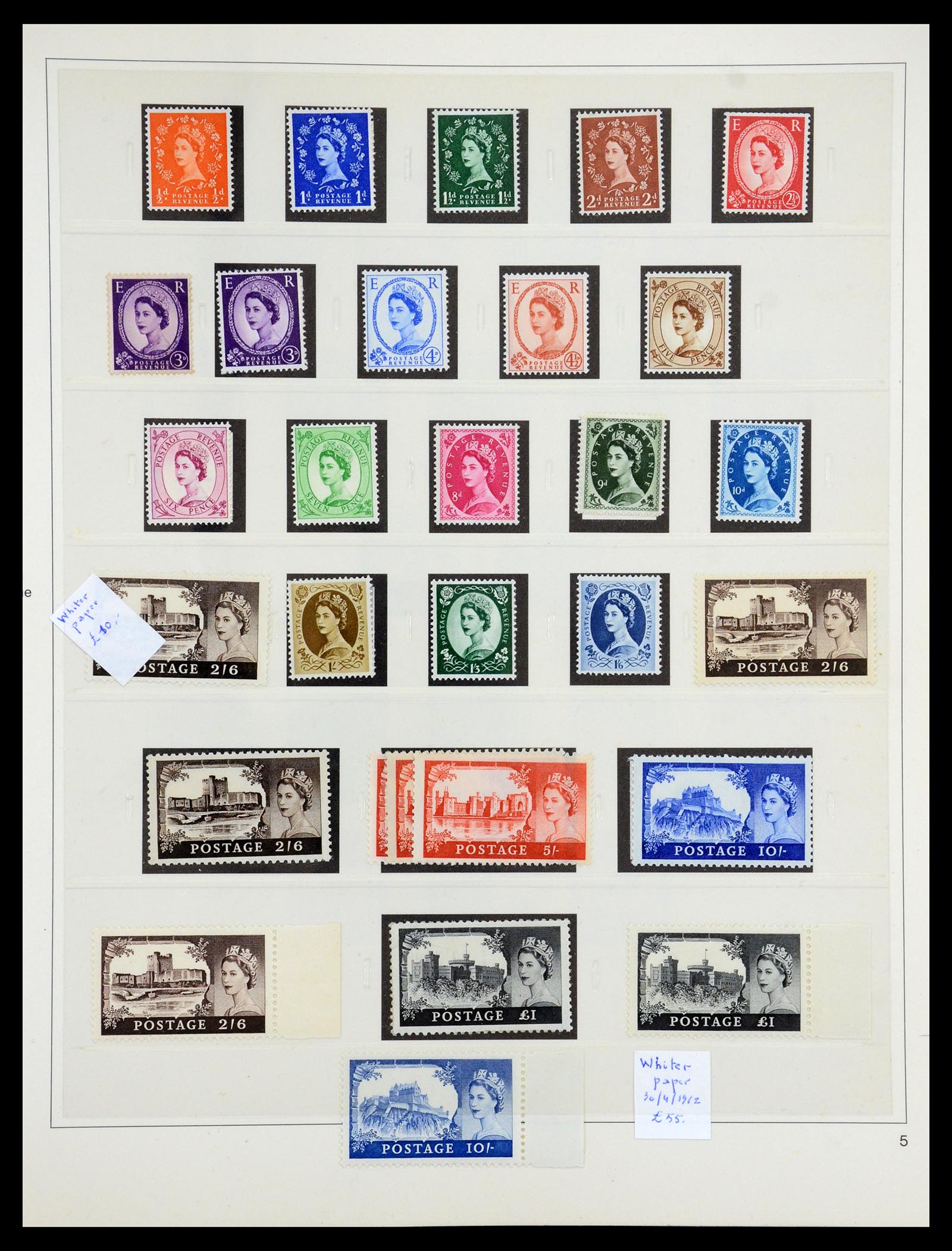 35186 008 - Postzegelverzameling 35186 Engeland 1952-1972.