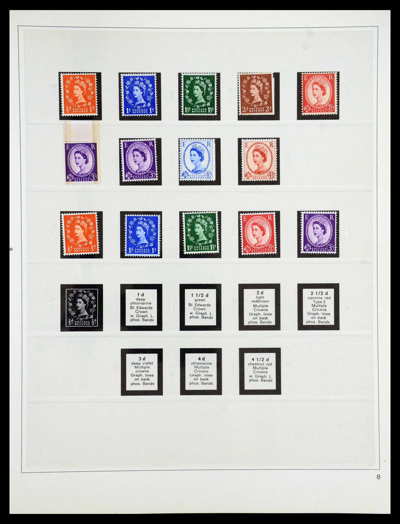 35186 012 - Postzegelverzameling 35186 Engeland 1952-1972.