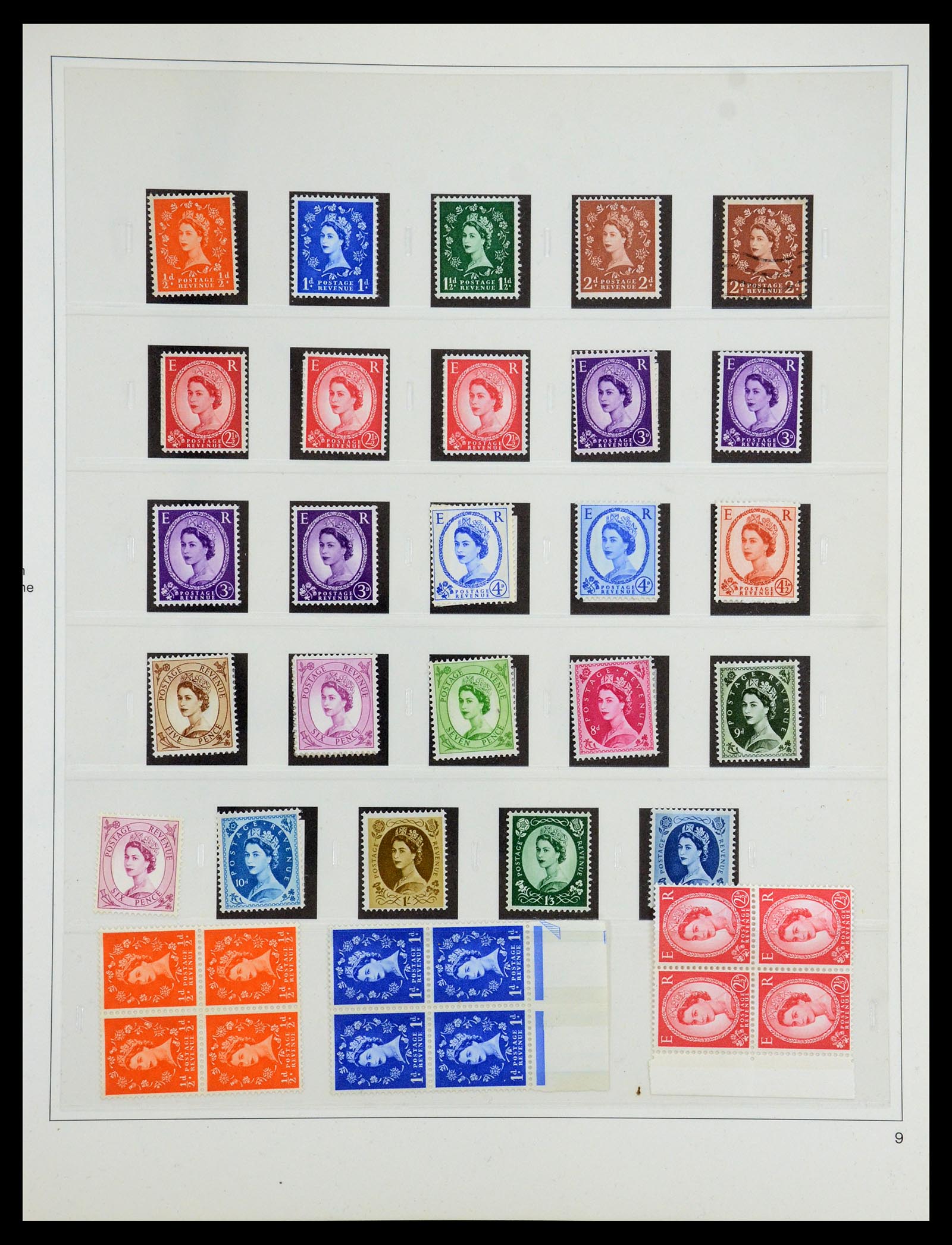 35186 013 - Postzegelverzameling 35186 Engeland 1952-1972.