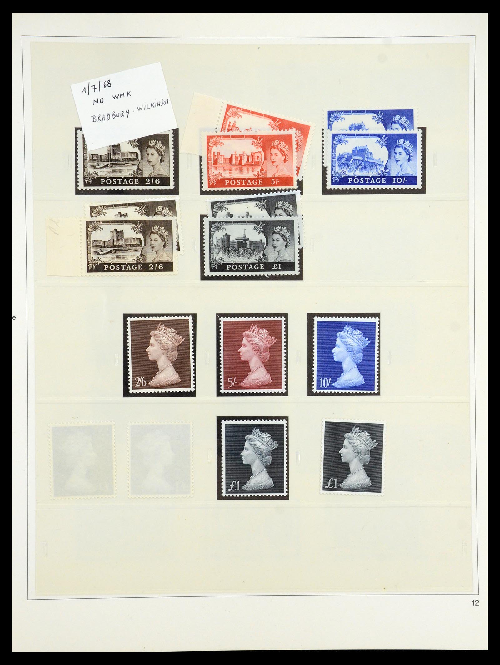 35186 018 - Postzegelverzameling 35186 Engeland 1952-1972.