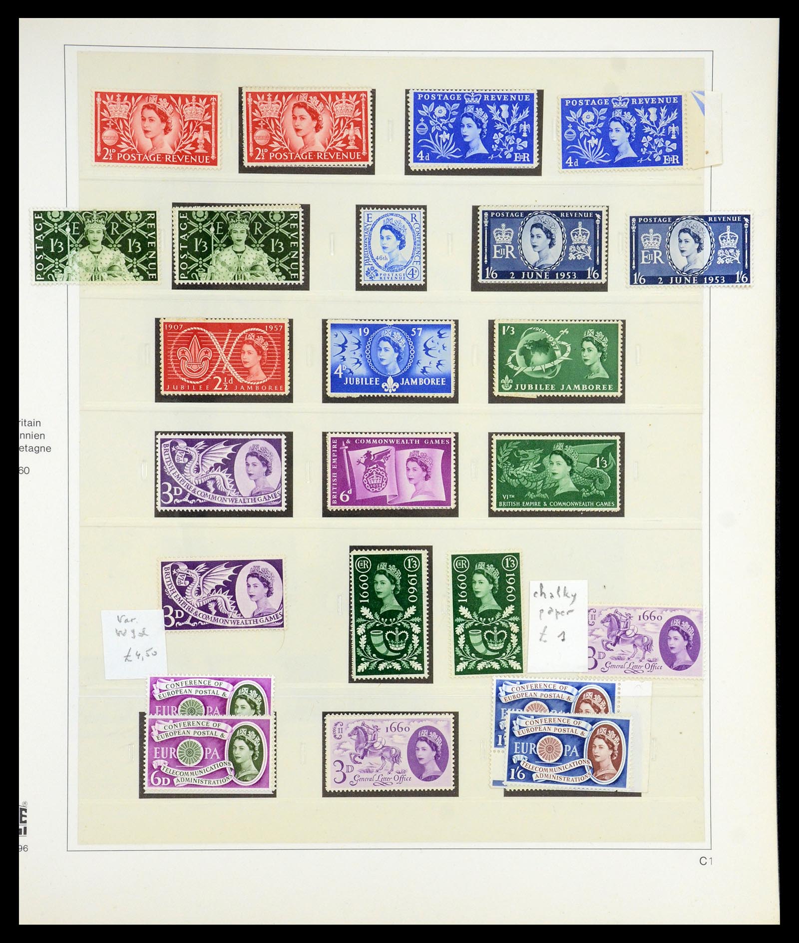 35186 020 - Postzegelverzameling 35186 Engeland 1952-1972.