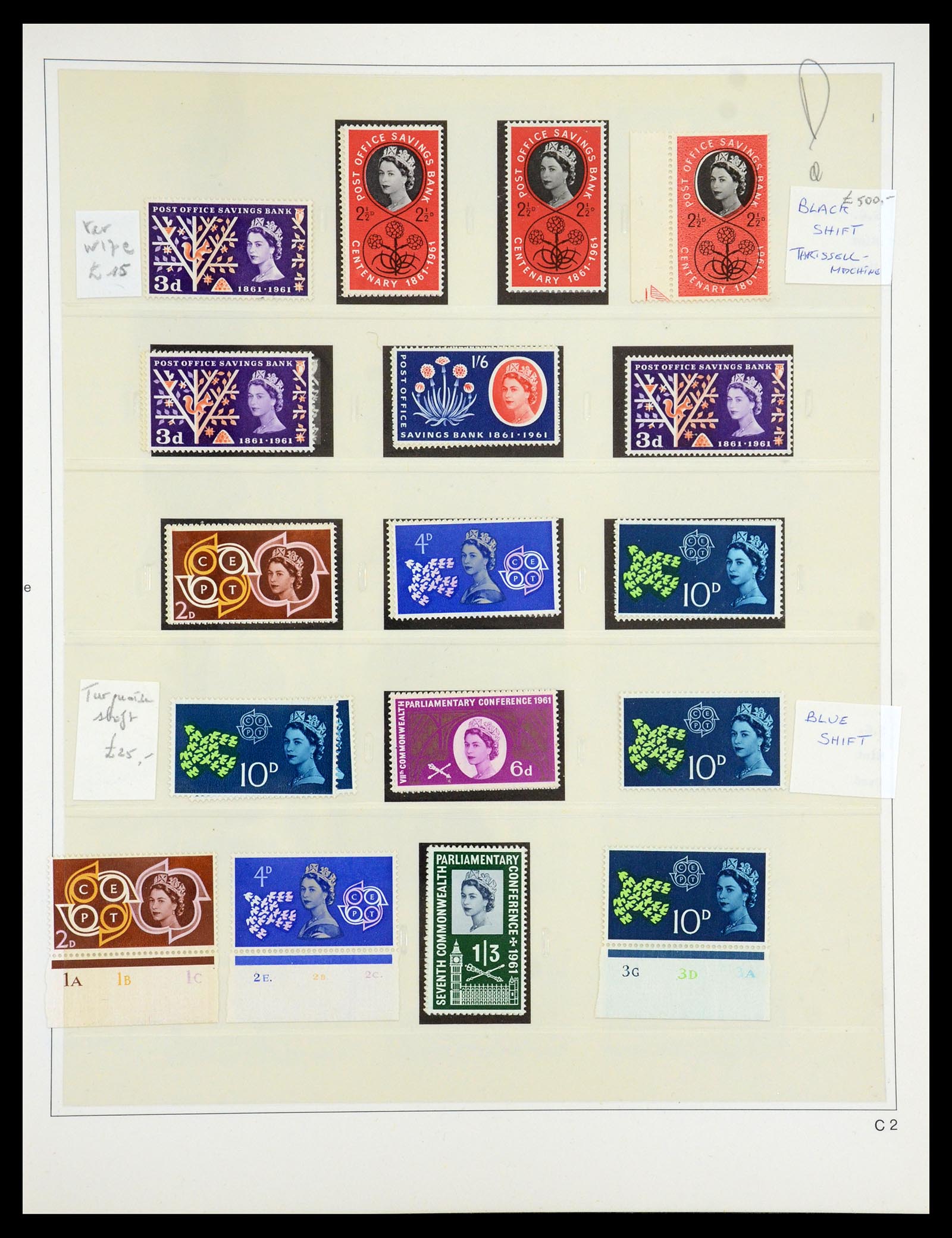 35186 022 - Postzegelverzameling 35186 Engeland 1952-1972.