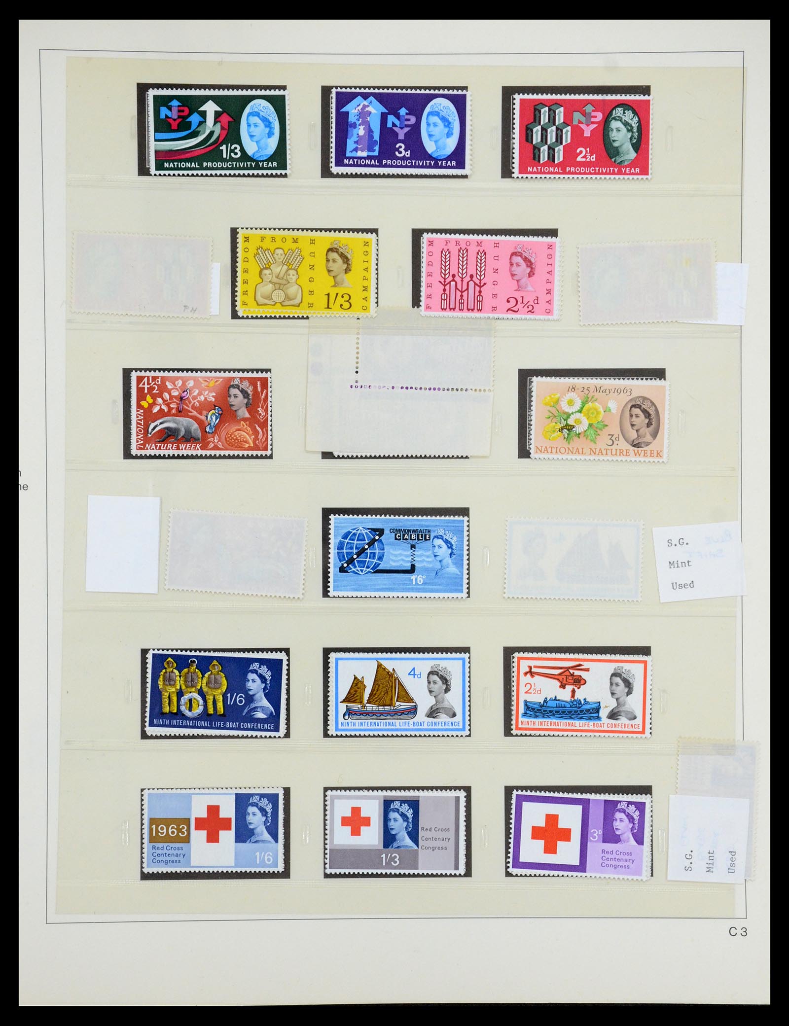 35186 025 - Postzegelverzameling 35186 Engeland 1952-1972.