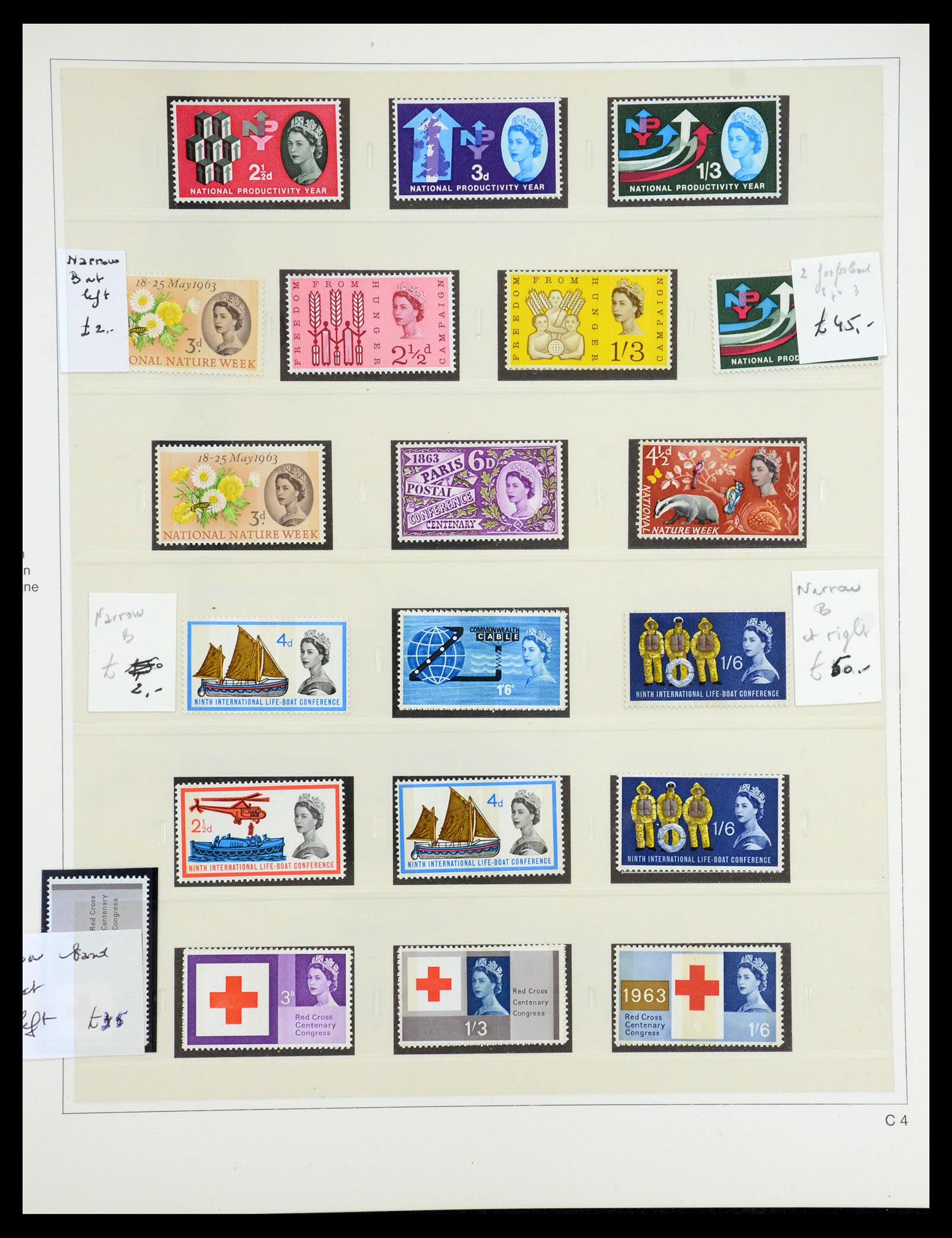35186 026 - Postzegelverzameling 35186 Engeland 1952-1972.