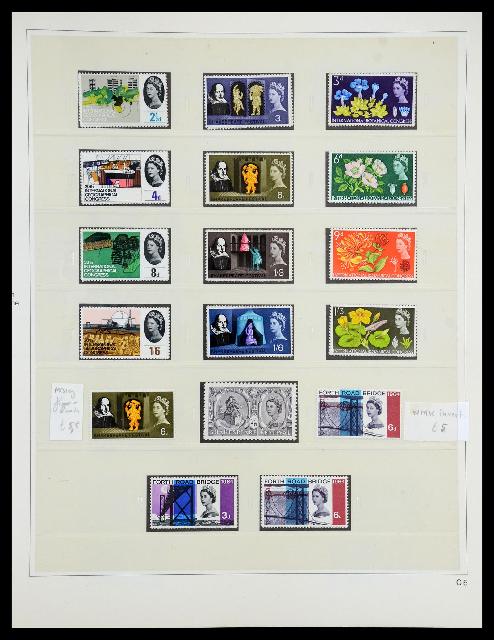 35186 028 - Postzegelverzameling 35186 Engeland 1952-1972.