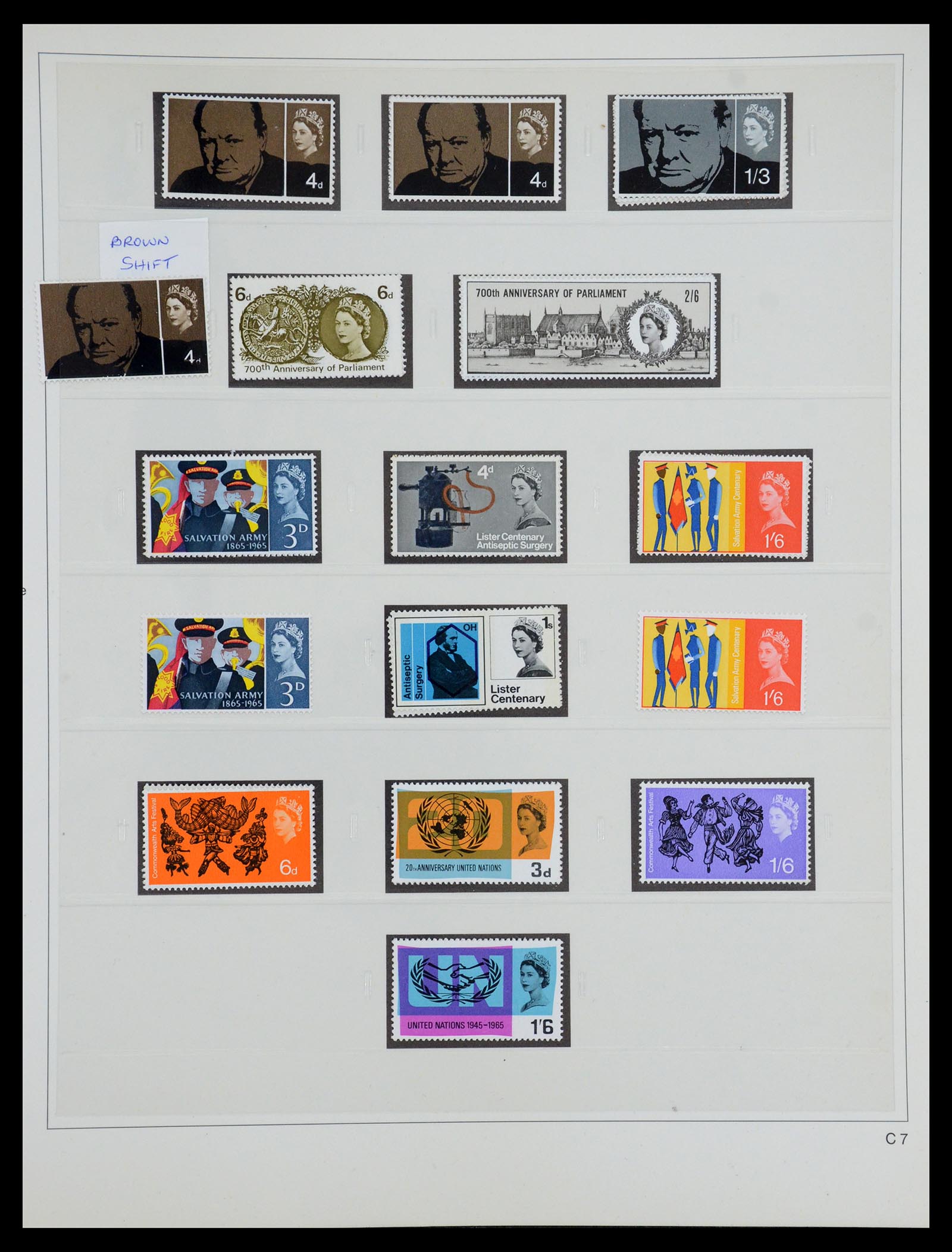35186 032 - Postzegelverzameling 35186 Engeland 1952-1972.