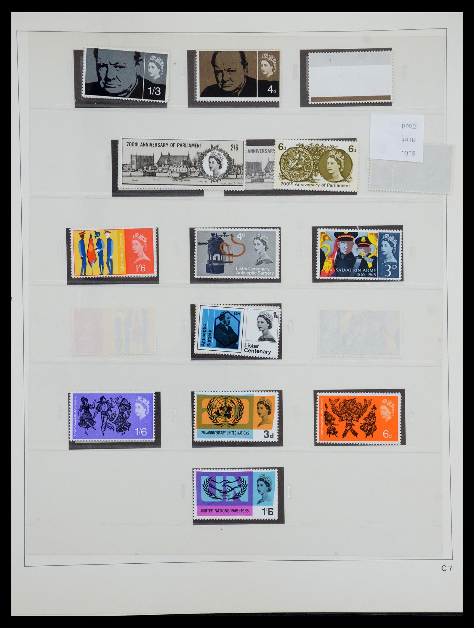 35186 033 - Postzegelverzameling 35186 Engeland 1952-1972.