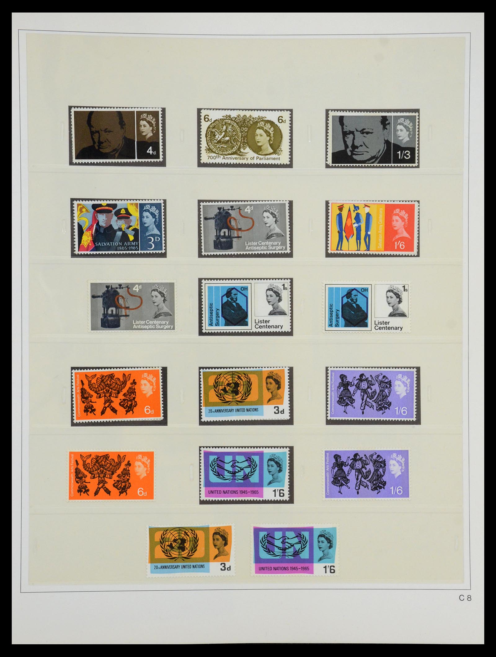35186 034 - Postzegelverzameling 35186 Engeland 1952-1972.