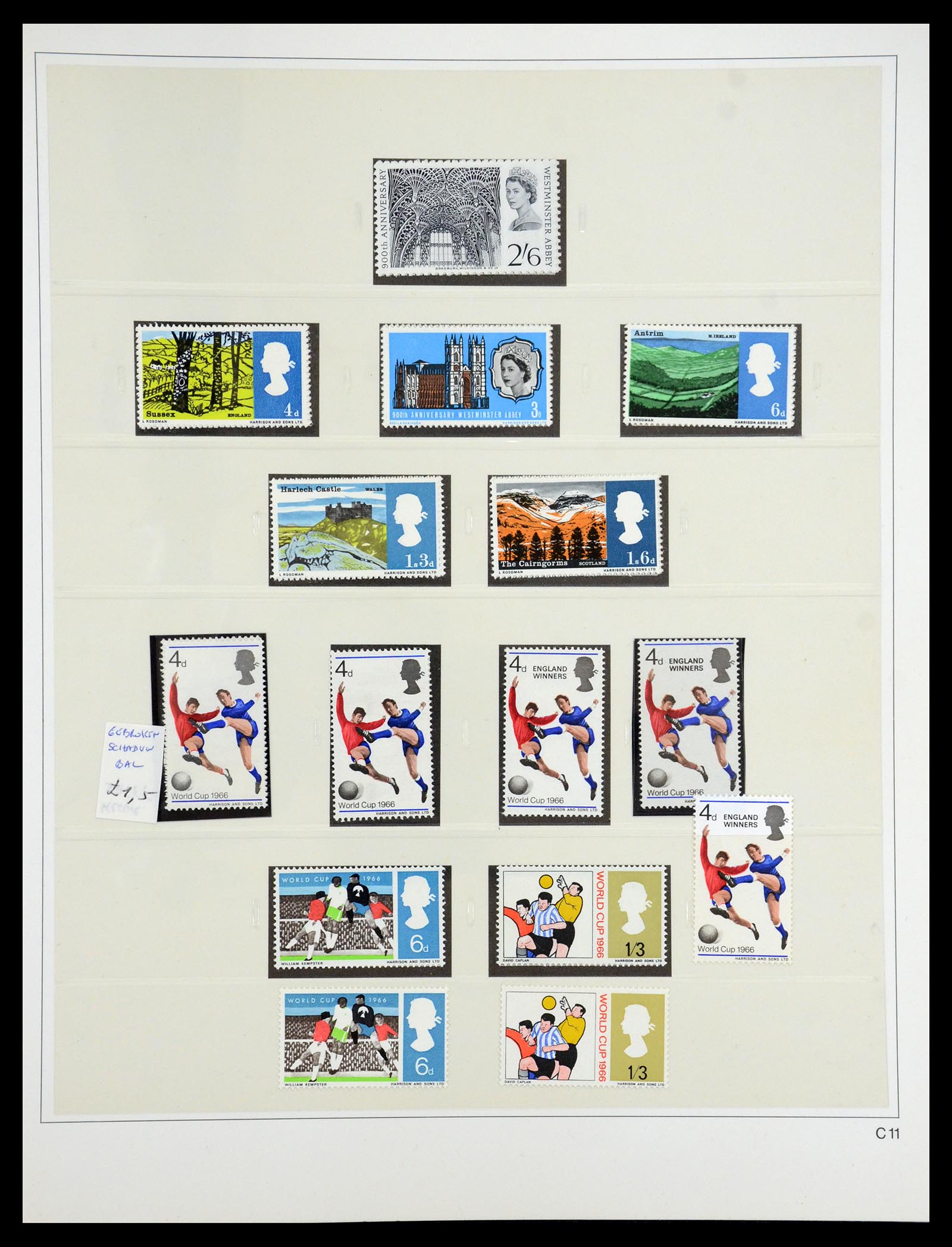 35186 042 - Postzegelverzameling 35186 Engeland 1952-1972.