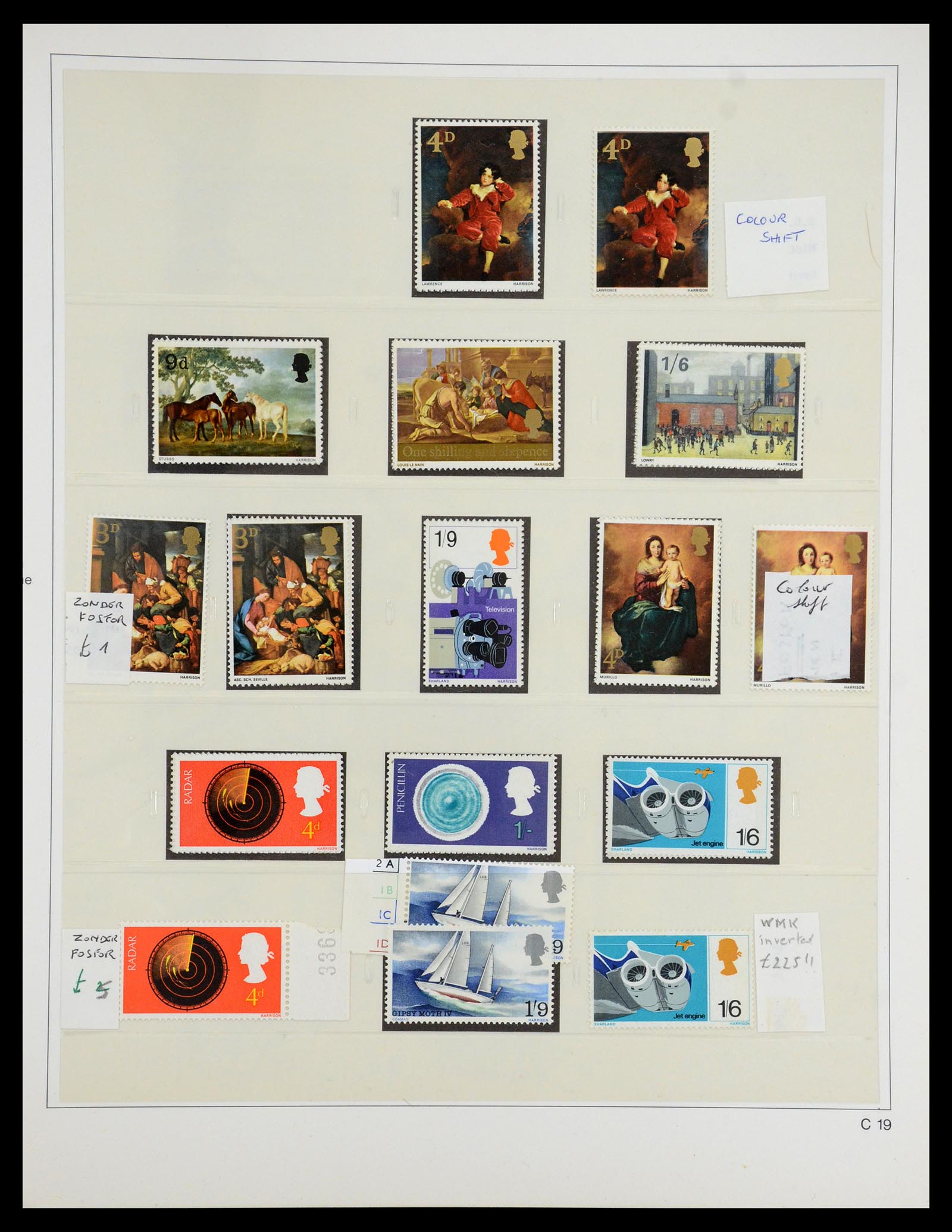 35186 058 - Postzegelverzameling 35186 Engeland 1952-1972.