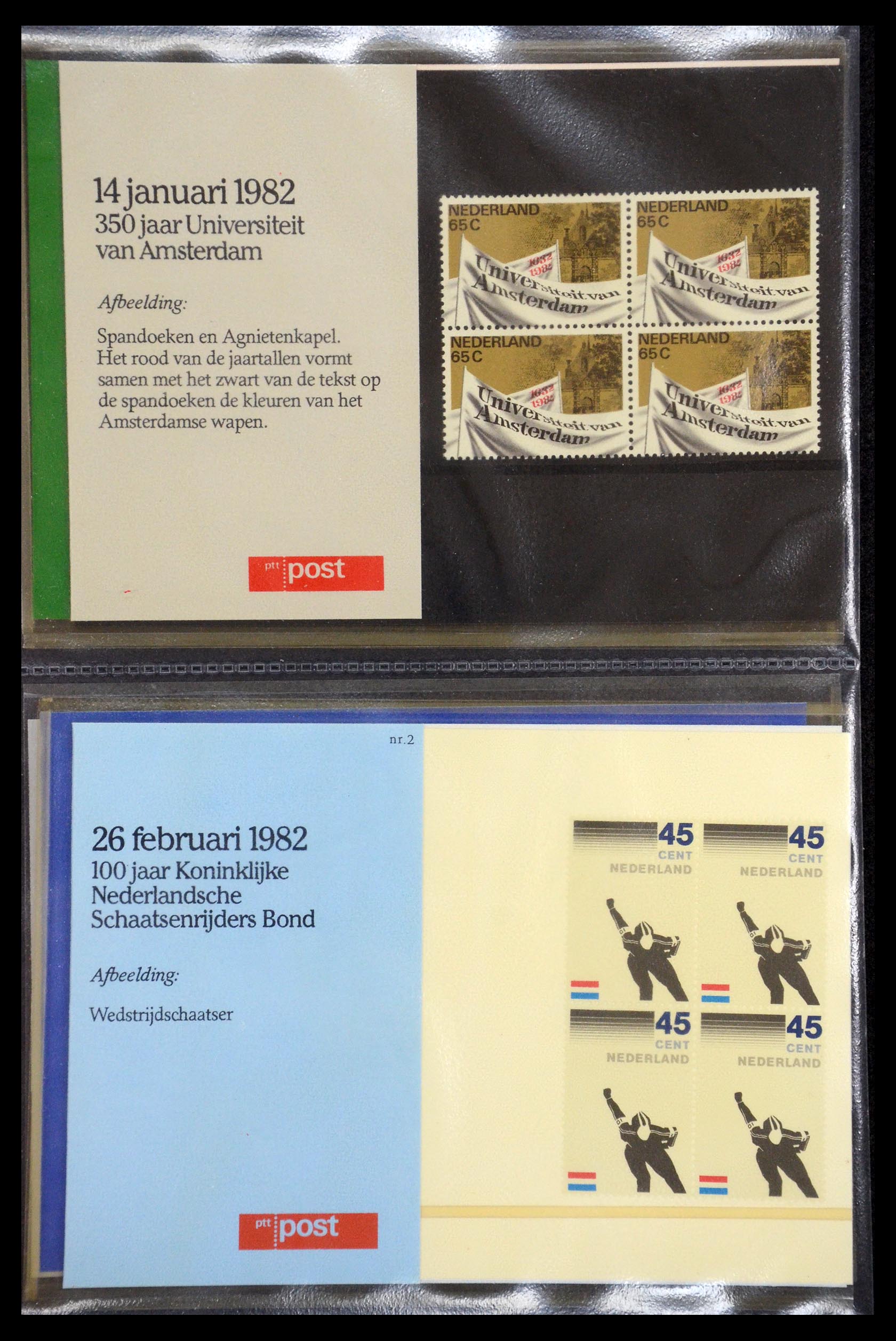 35187 001 - Postzegelverzameling 35187 Nederland PTT mapjes 1982-2019!