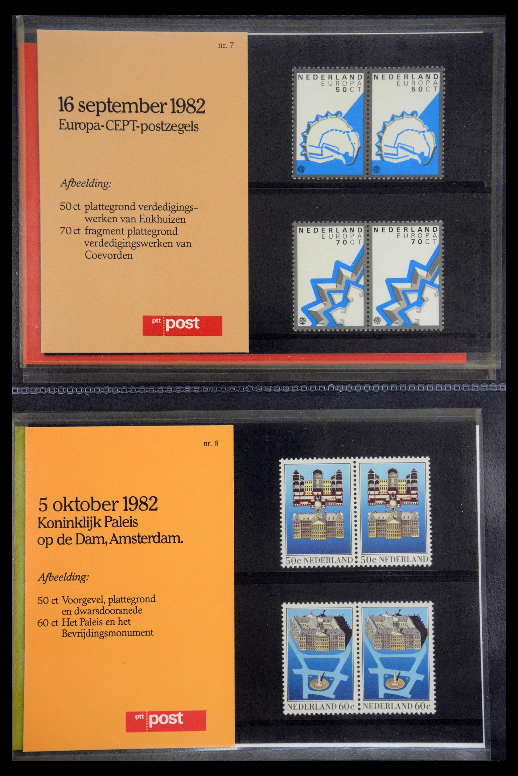 35187 004 - Postzegelverzameling 35187 Nederland PTT mapjes 1982-2019!