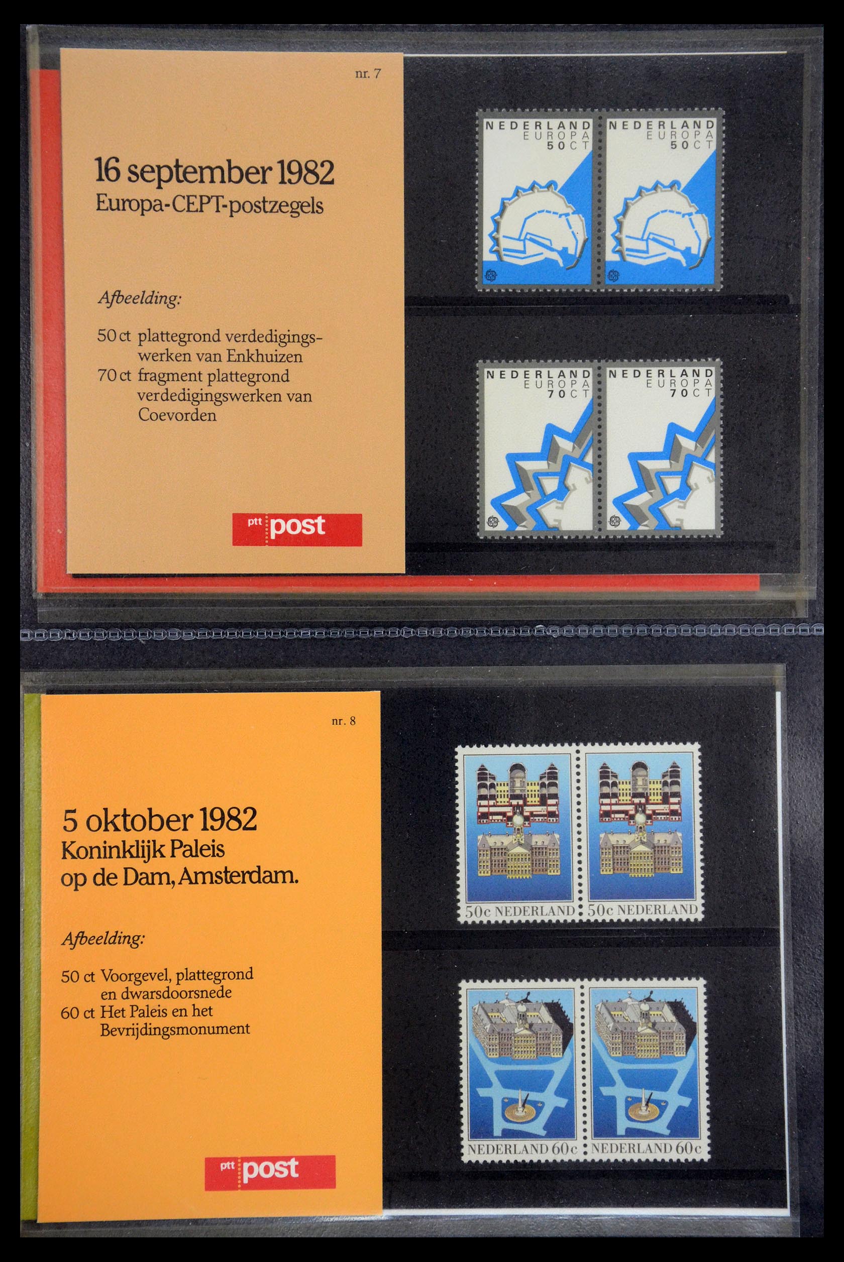 35187 004 - Postzegelverzameling 35187 Nederland PTT mapjes 1982-2019!