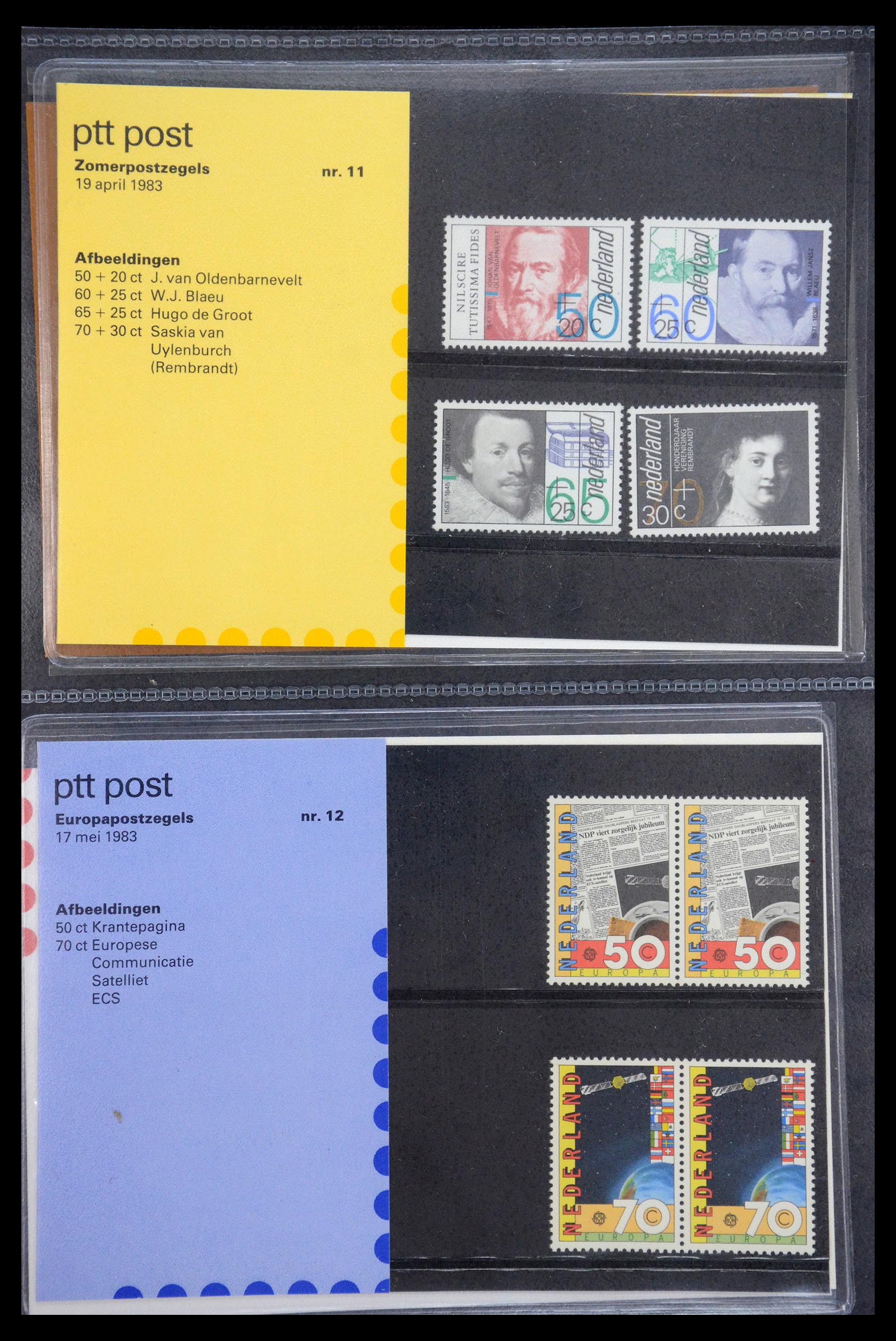 35187 006 - Postzegelverzameling 35187 Nederland PTT mapjes 1982-2019!