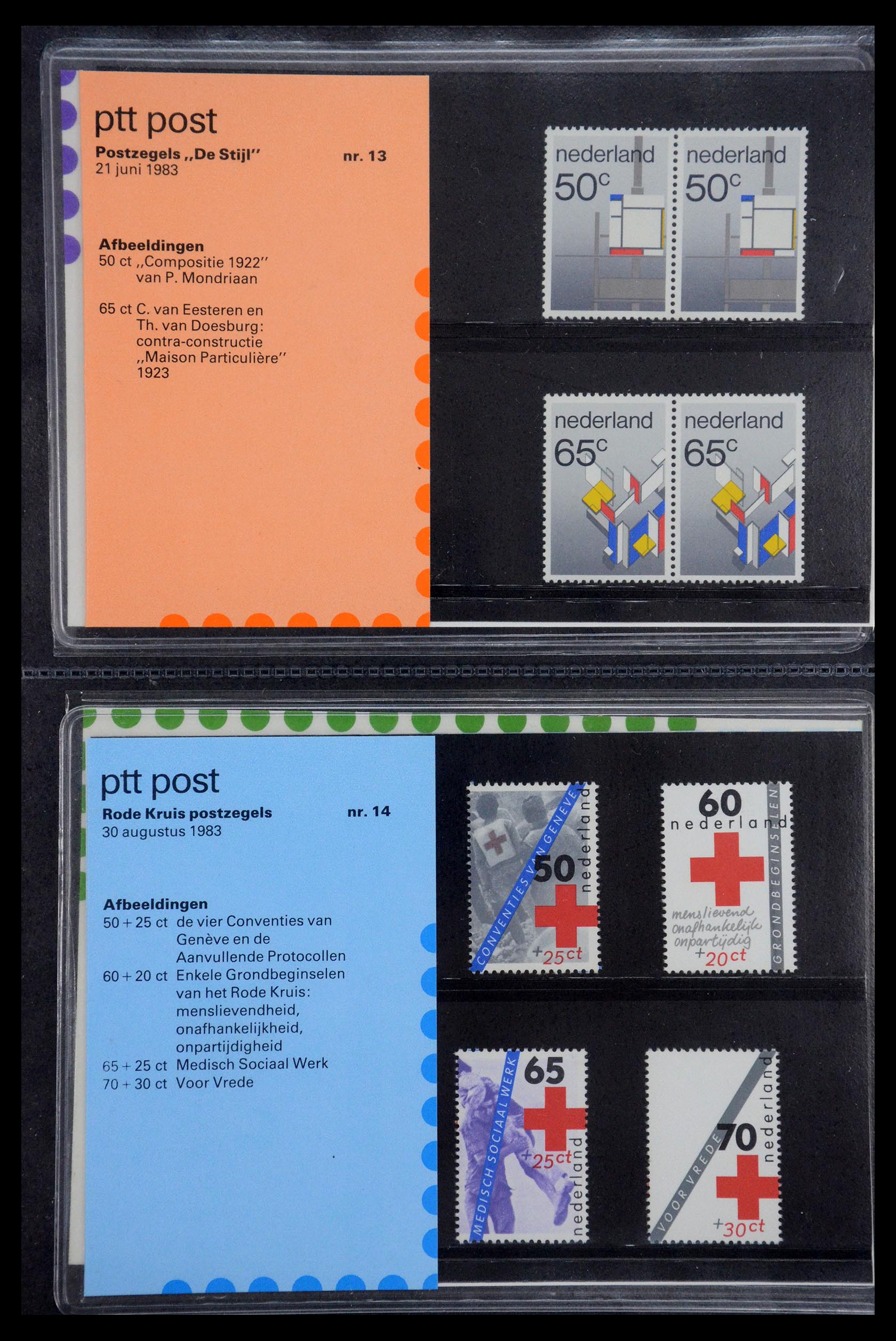 35187 007 - Postzegelverzameling 35187 Nederland PTT mapjes 1982-2019!