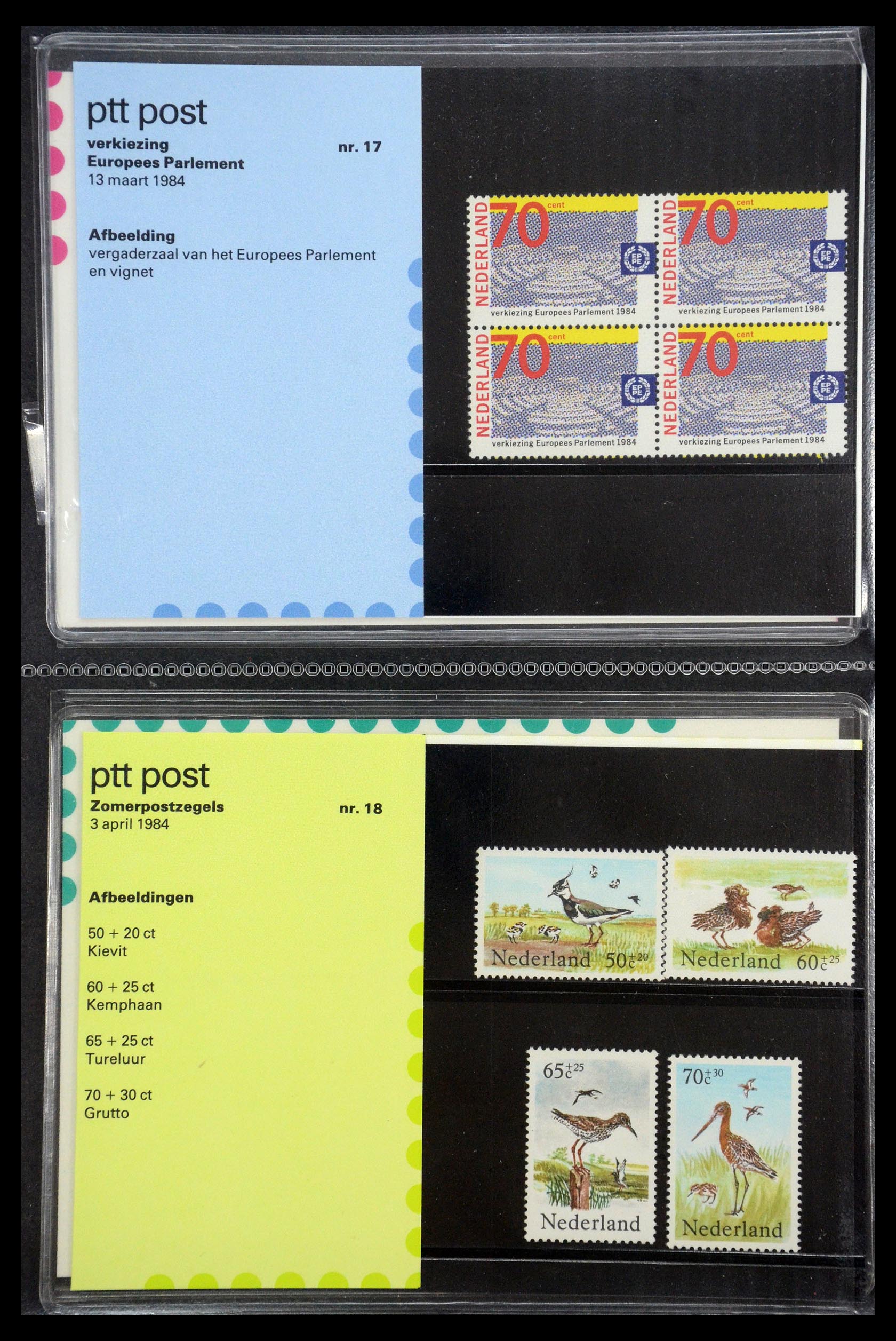 35187 009 - Postzegelverzameling 35187 Nederland PTT mapjes 1982-2019!