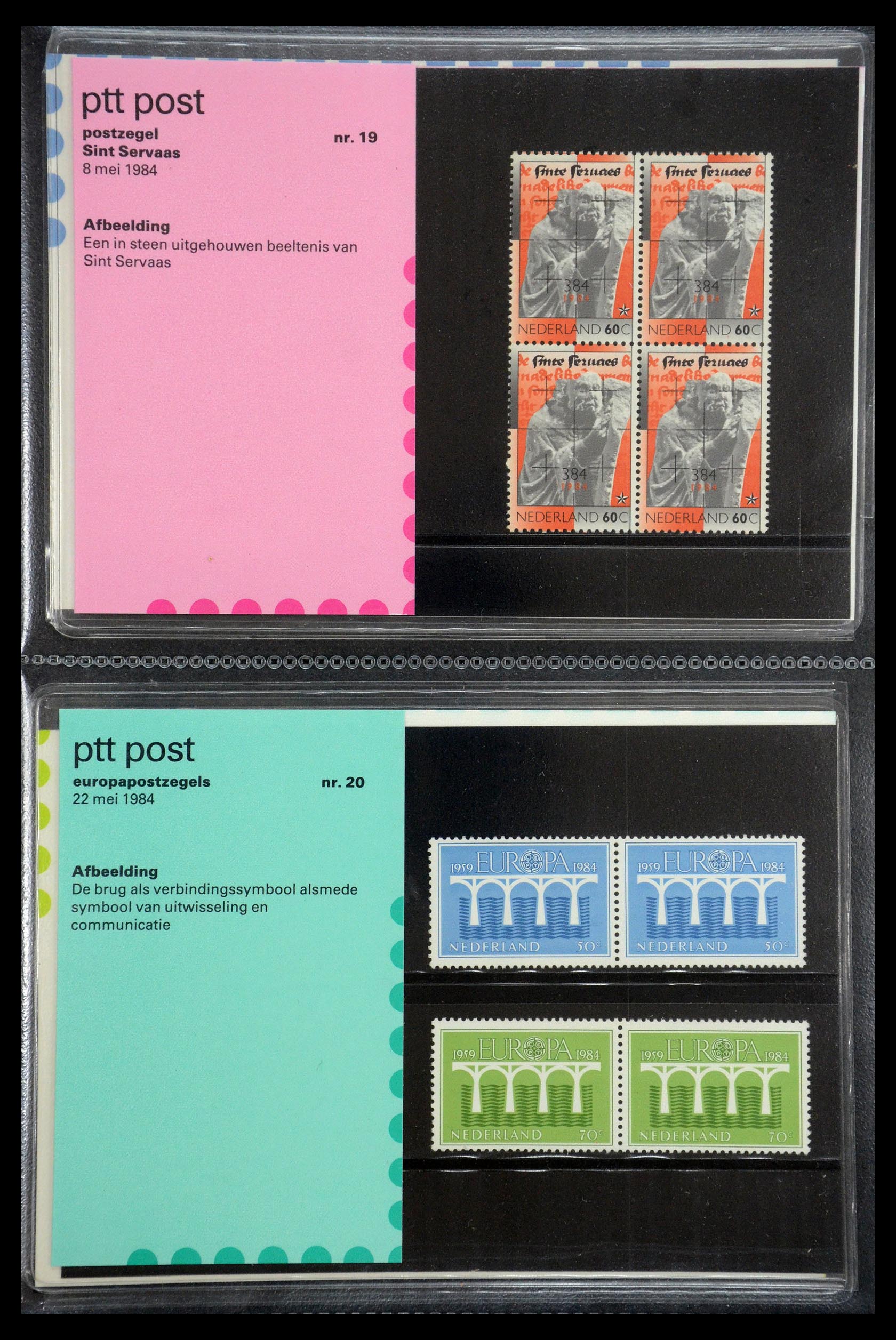 35187 010 - Postzegelverzameling 35187 Nederland PTT mapjes 1982-2019!