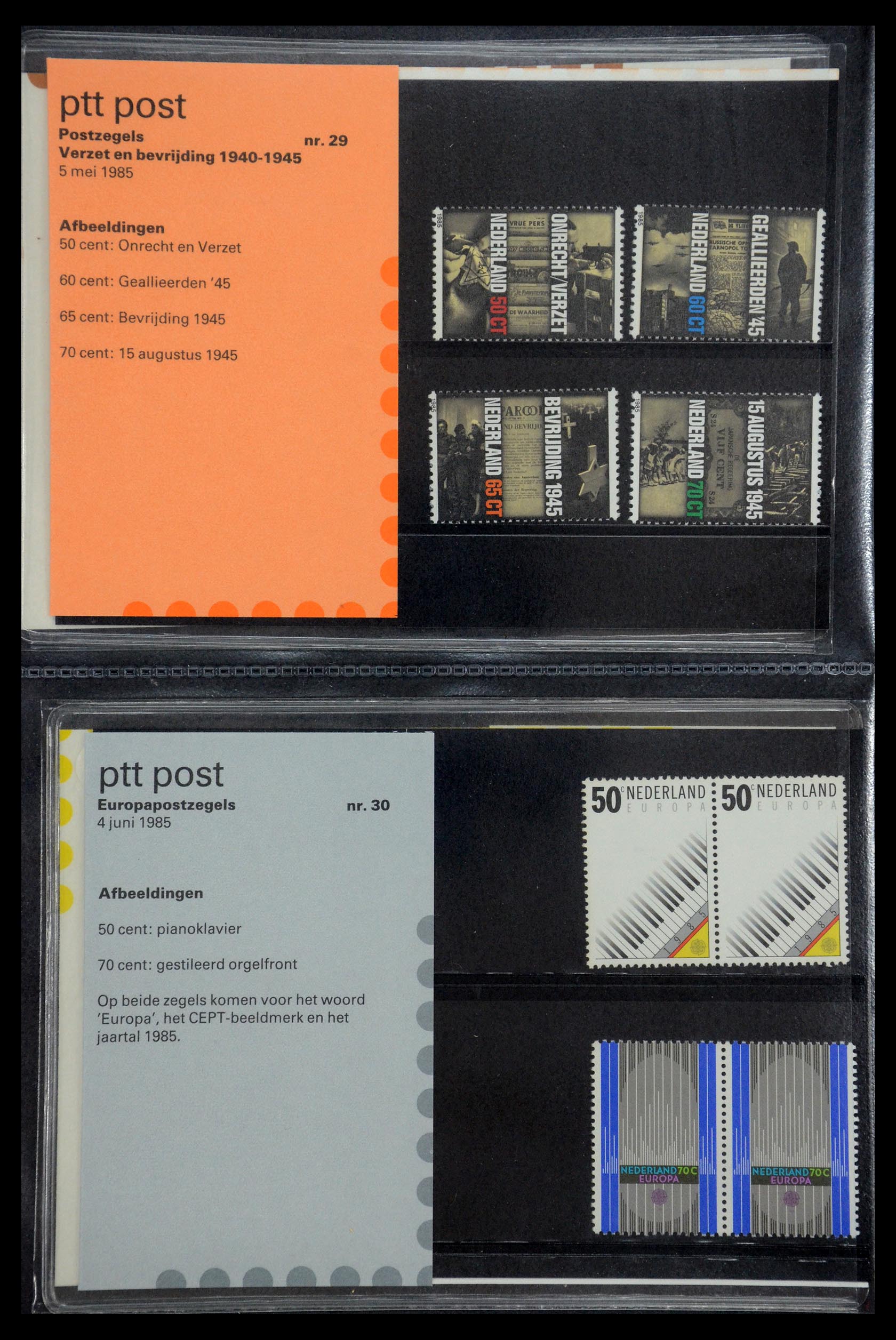 35187 015 - Postzegelverzameling 35187 Nederland PTT mapjes 1982-2019!