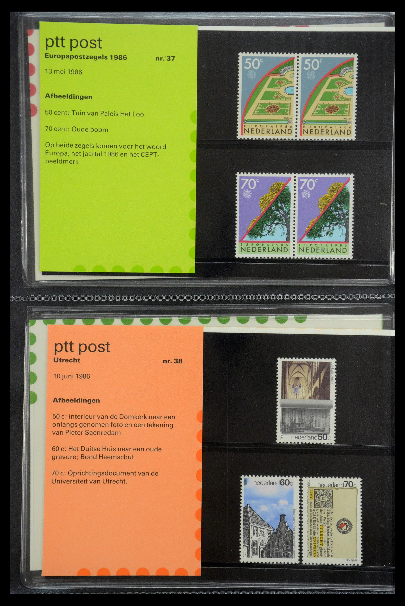 35187 019 - Postzegelverzameling 35187 Nederland PTT mapjes 1982-2019!