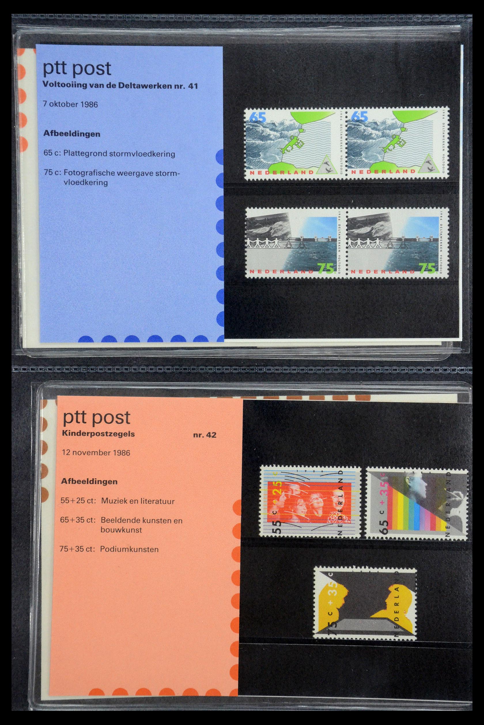 35187 021 - Postzegelverzameling 35187 Nederland PTT mapjes 1982-2019!