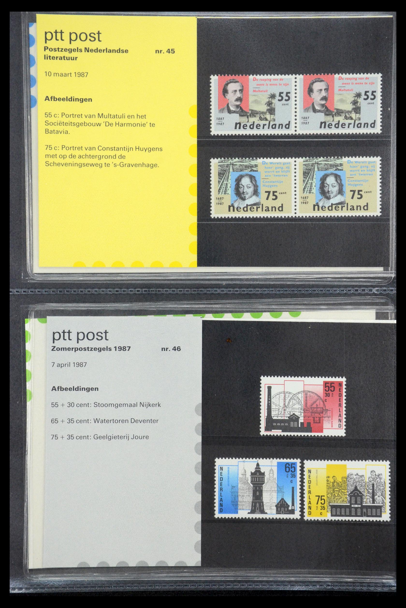 35187 023 - Postzegelverzameling 35187 Nederland PTT mapjes 1982-2019!