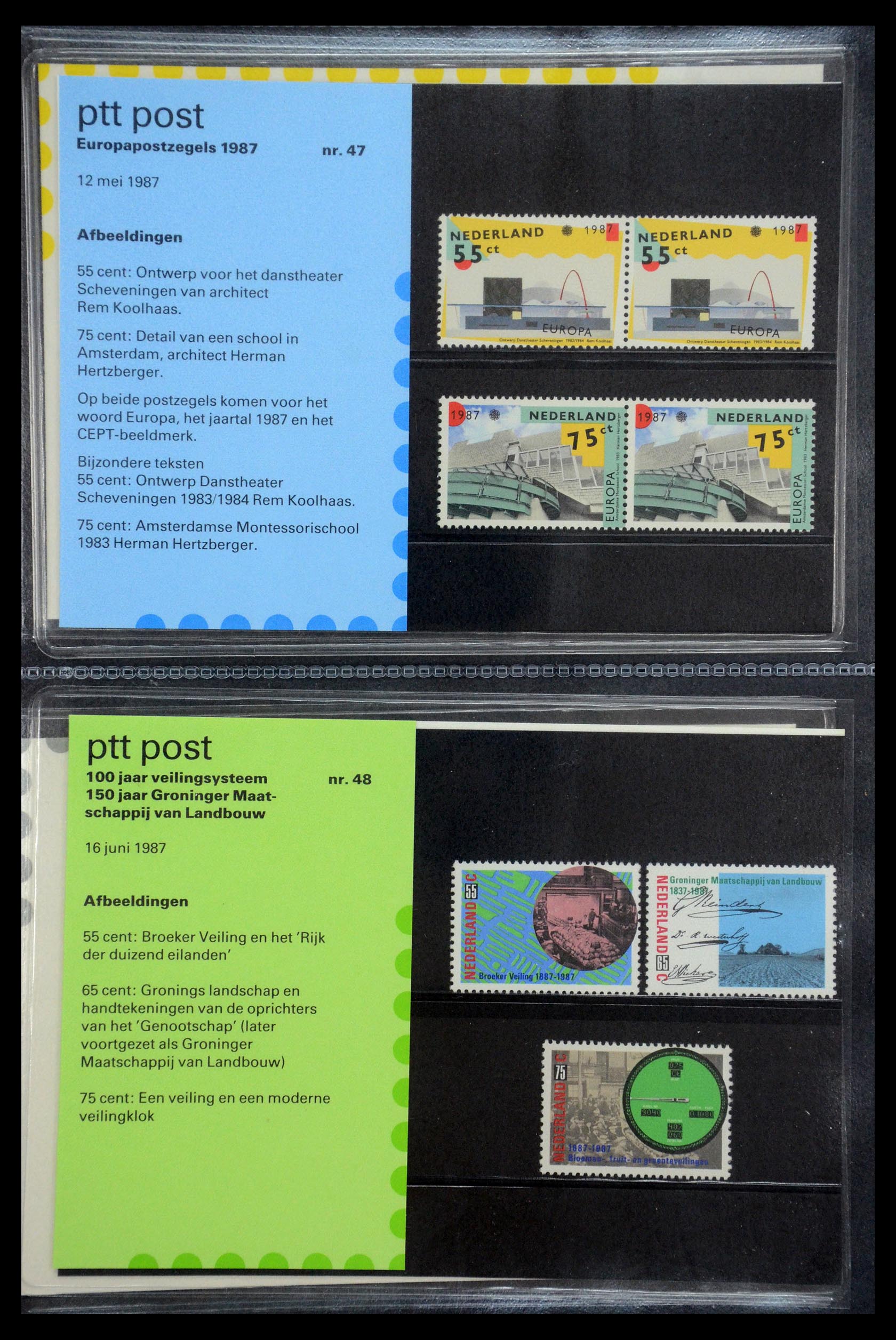 35187 024 - Postzegelverzameling 35187 Nederland PTT mapjes 1982-2019!