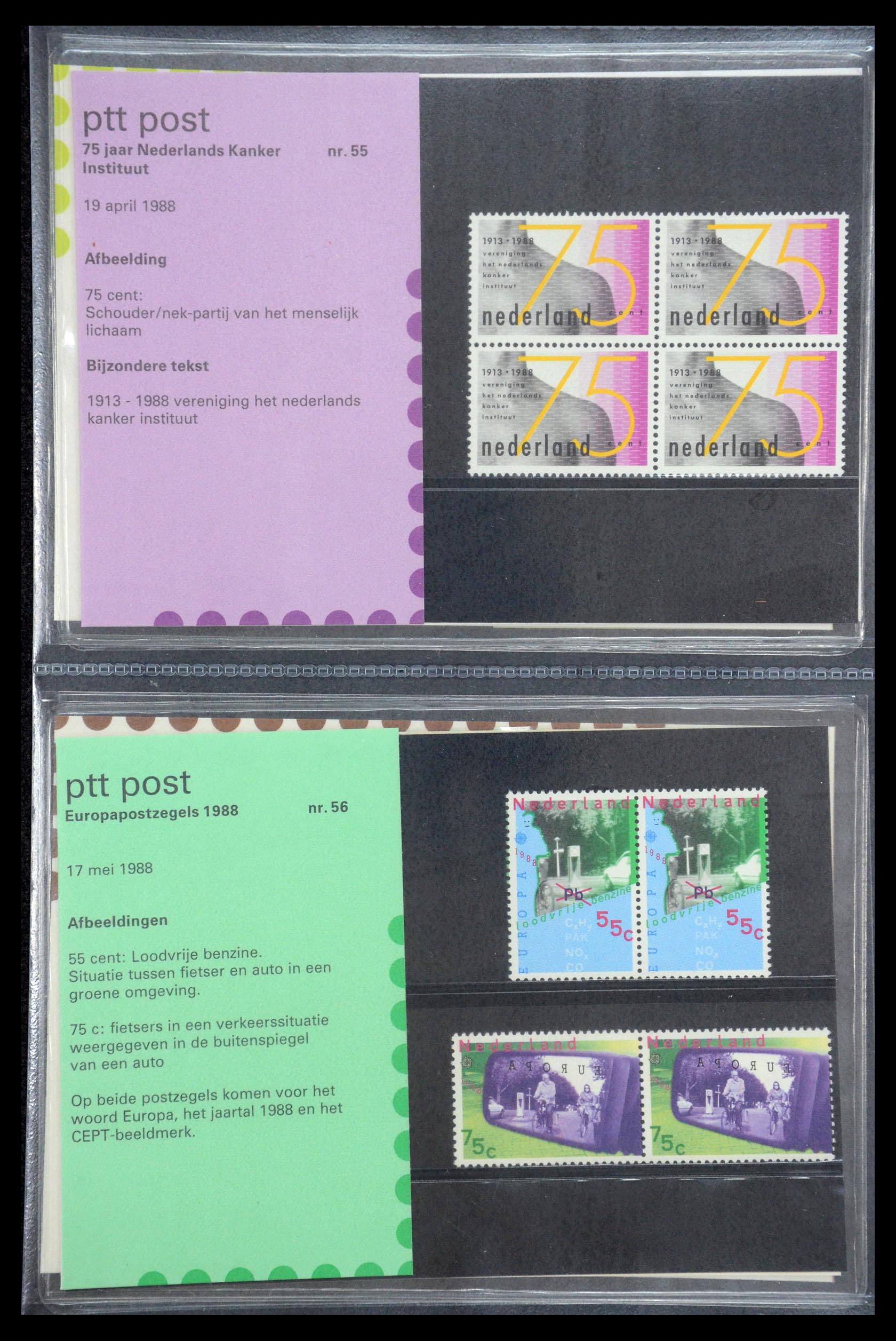 35187 028 - Postzegelverzameling 35187 Nederland PTT mapjes 1982-2019!