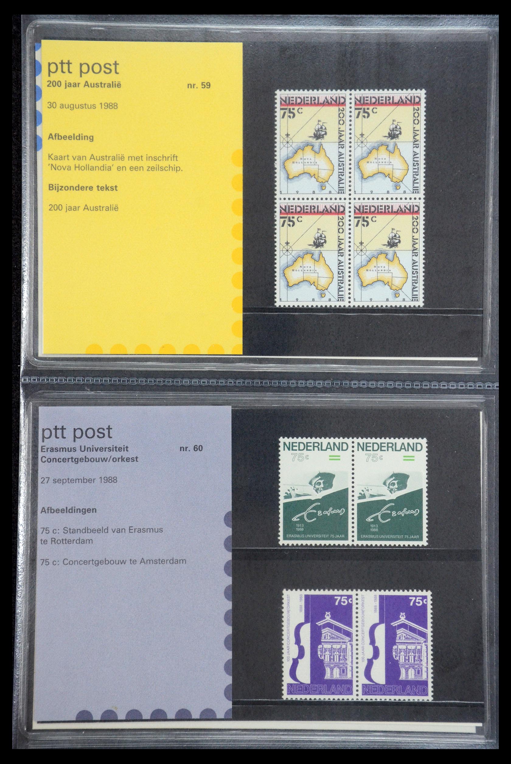 35187 030 - Postzegelverzameling 35187 Nederland PTT mapjes 1982-2019!