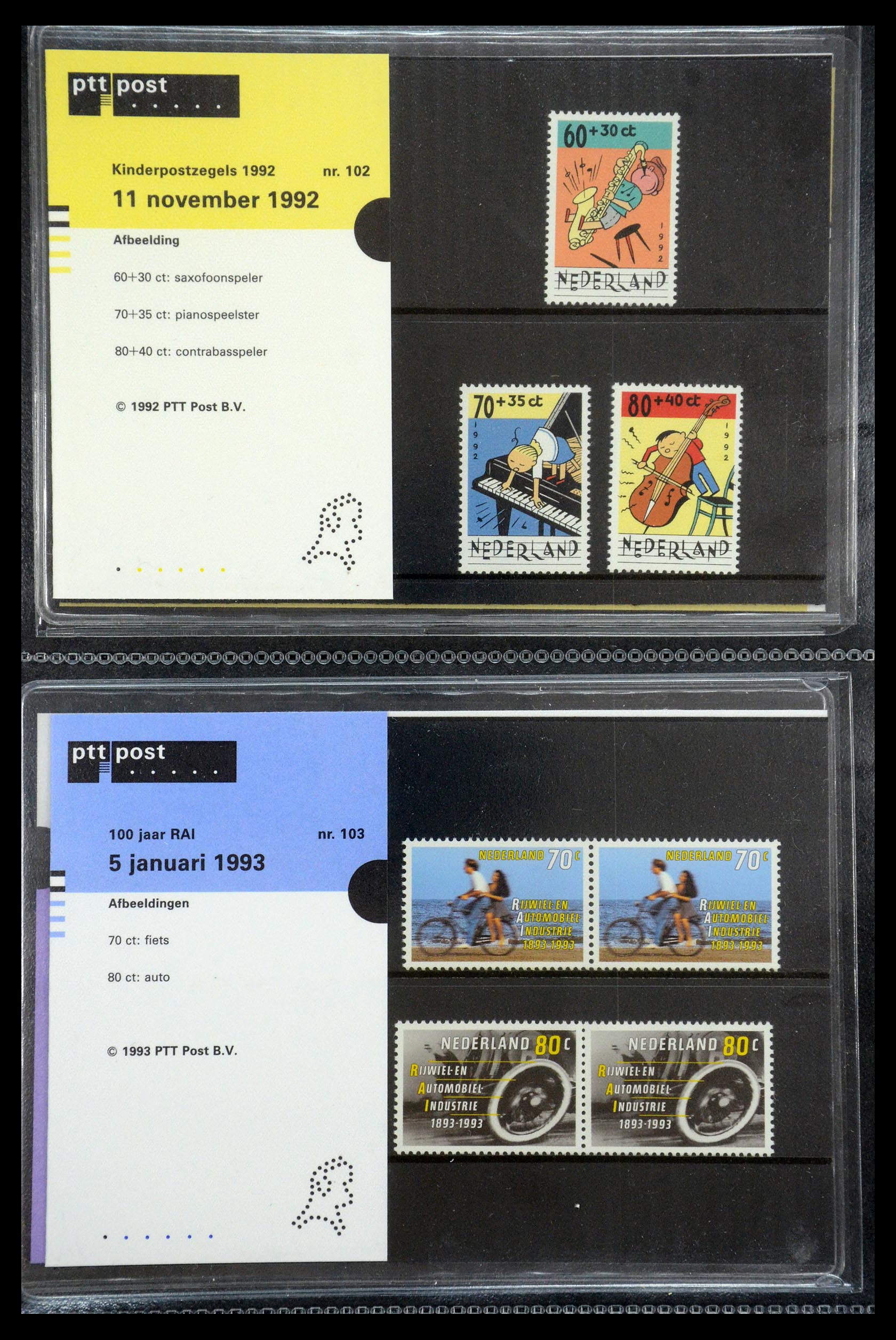 35187 052 - Postzegelverzameling 35187 Nederland PTT mapjes 1982-2019!