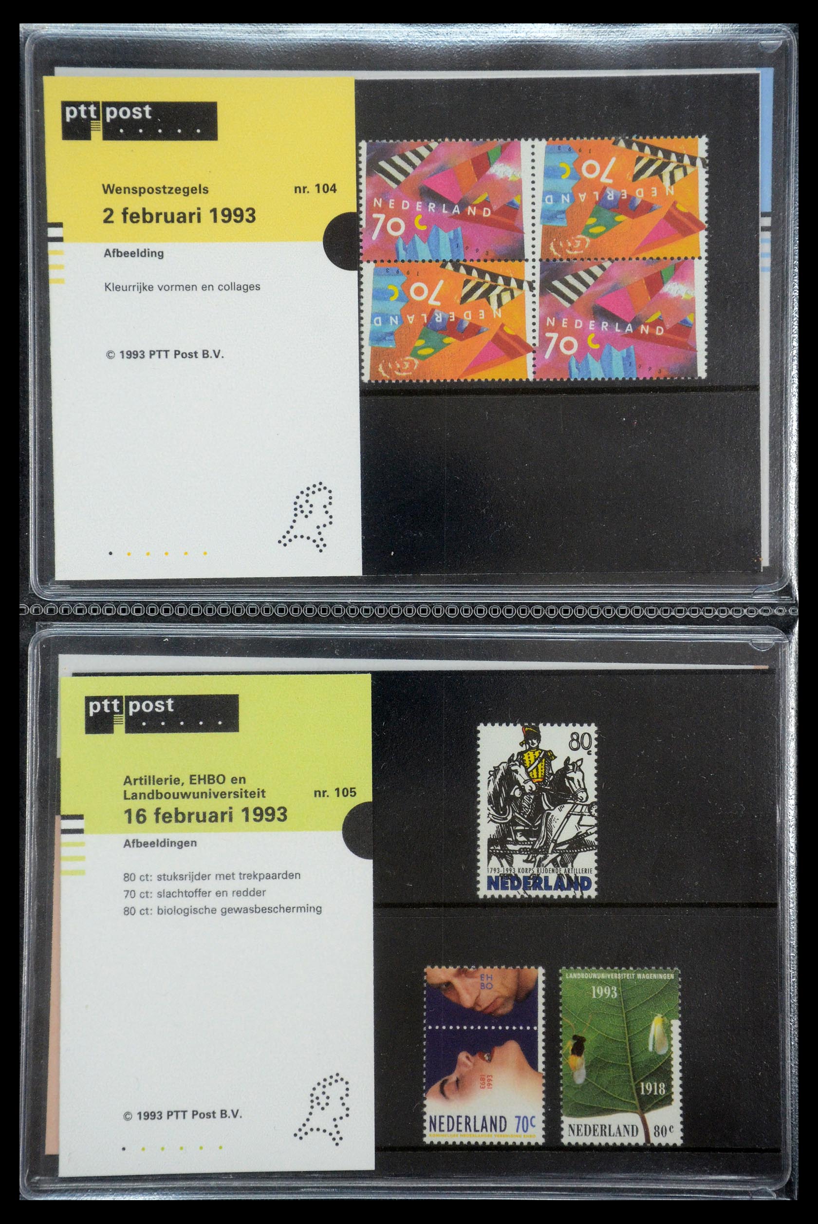 35187 053 - Postzegelverzameling 35187 Nederland PTT mapjes 1982-2019!