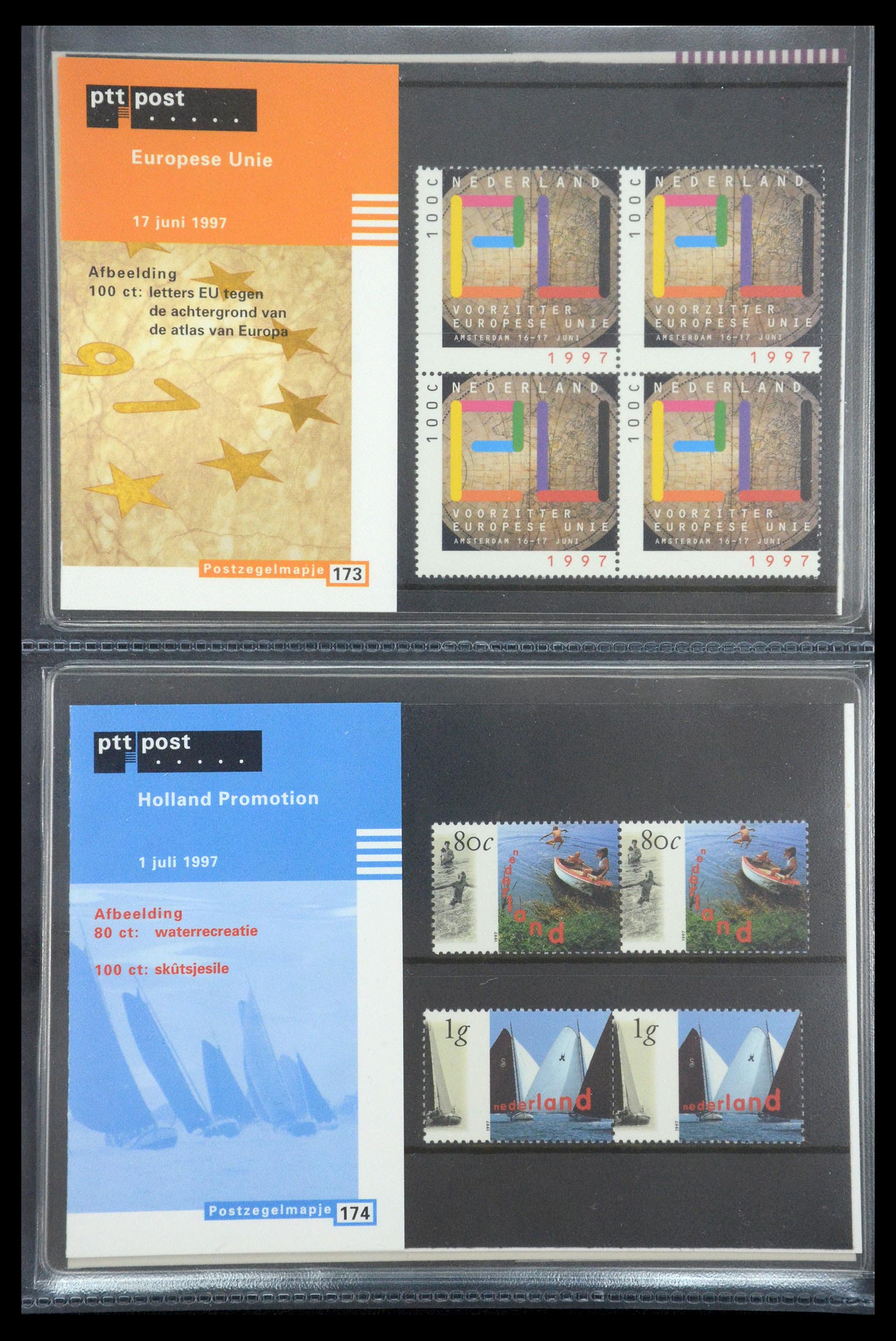 35187 089 - Stamp Collection 35187 Netherlands PTT presentation packs 1982-2019!