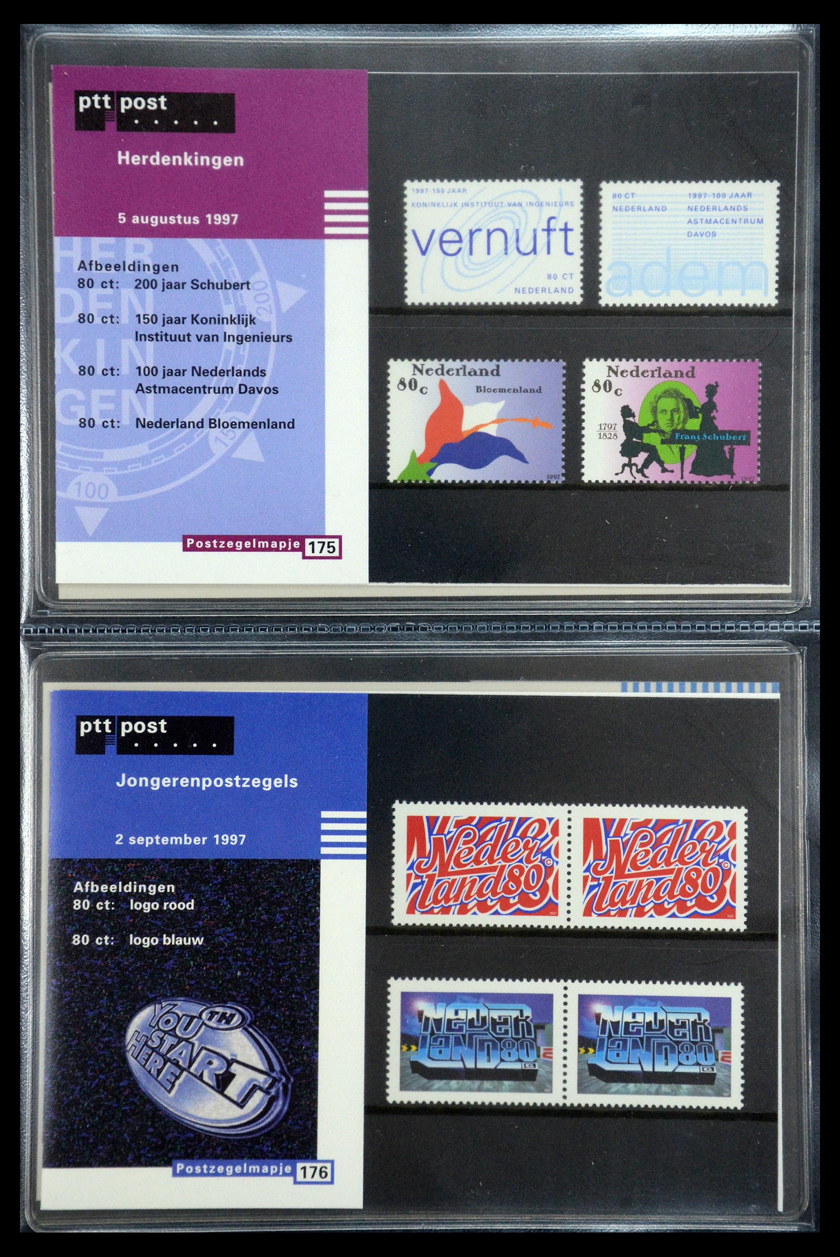 35187 090 - Stamp Collection 35187 Netherlands PTT presentation packs 1982-2019!