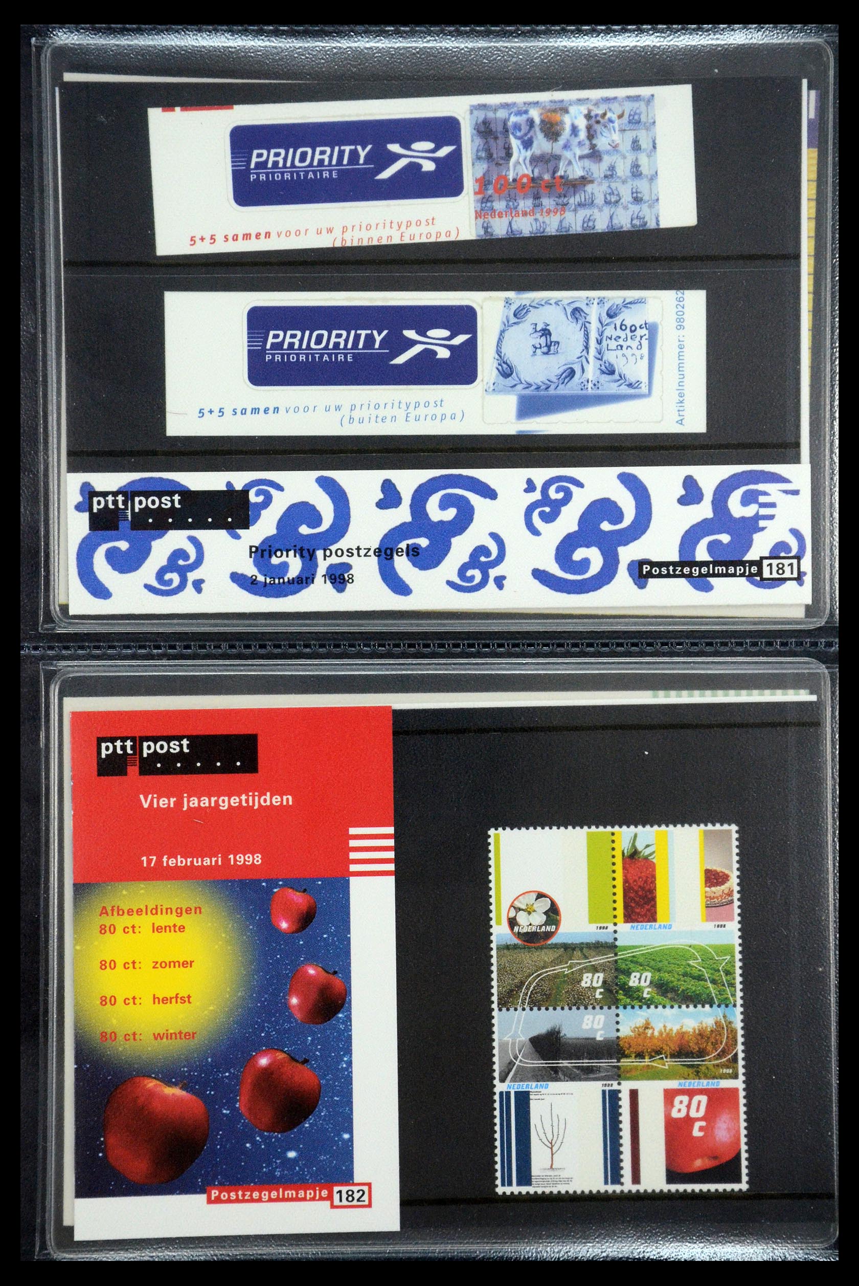 35187 093 - Stamp Collection 35187 Netherlands PTT presentation packs 1982-2019!