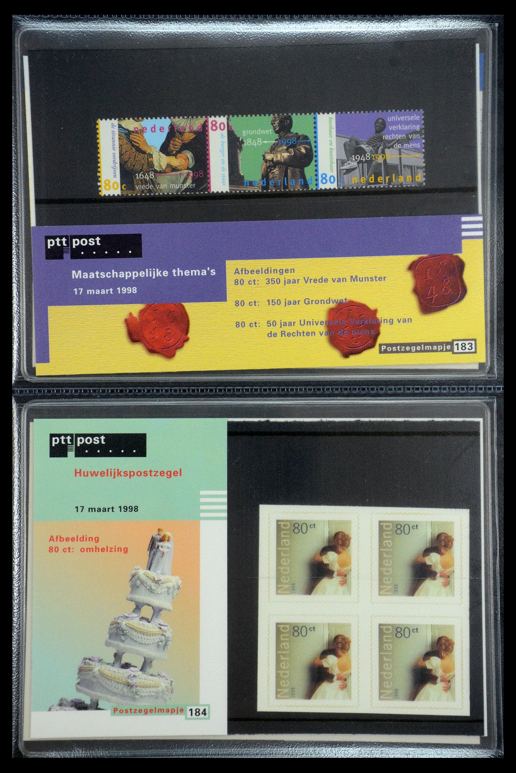 35187 094 - Stamp Collection 35187 Netherlands PTT presentation packs 1982-2019!