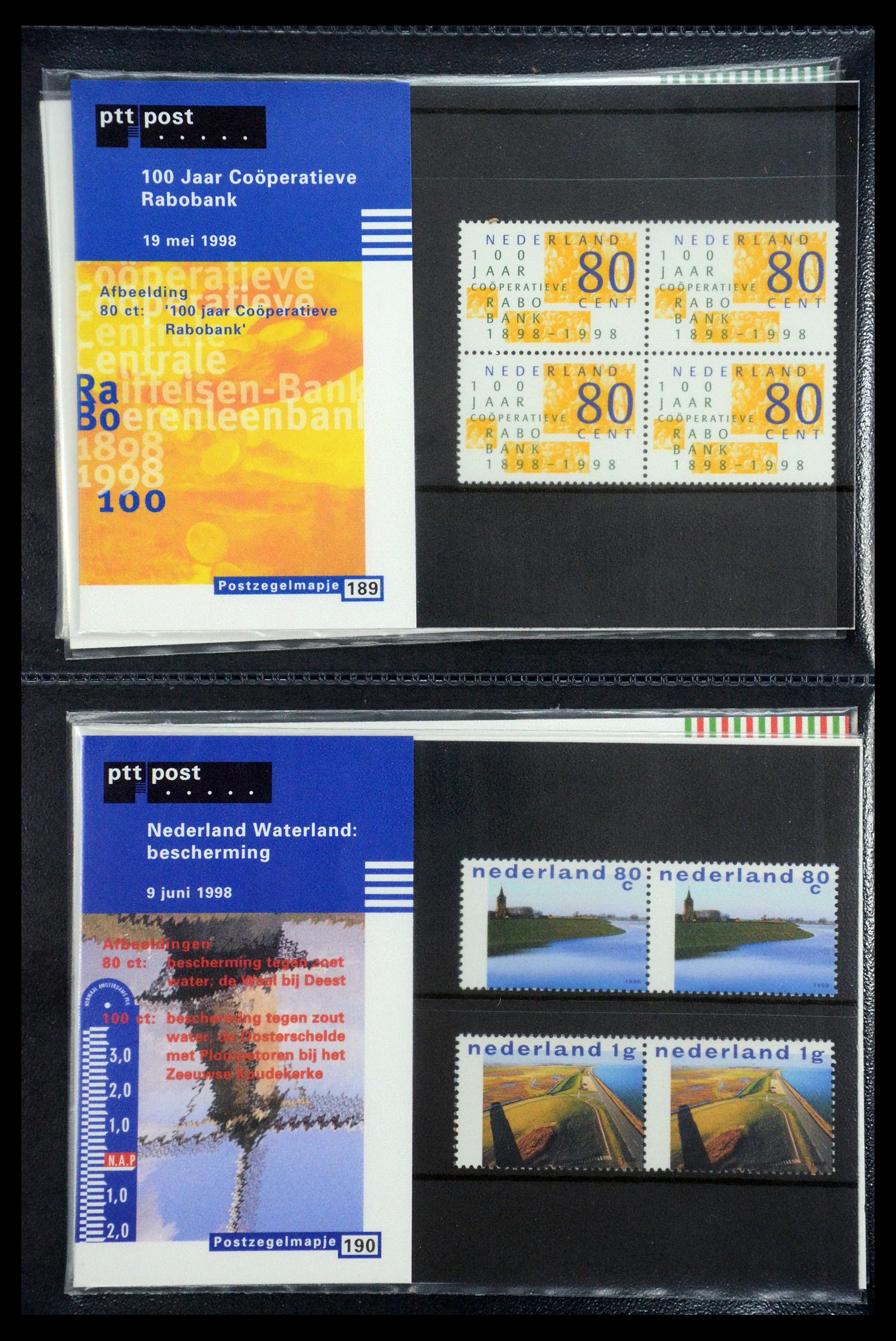 35187 097 - Stamp Collection 35187 Netherlands PTT presentation packs 1982-2019!